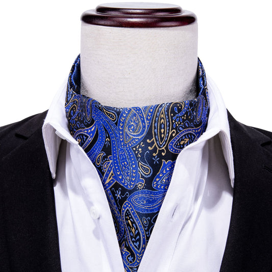 The Deep Sea Ascot, Pocket Square and Cufflinks ascot    - Sophisticated Gentlemen
