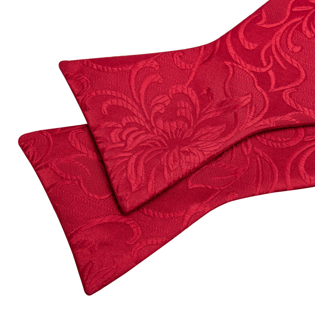 Red Floral Bow Tie Set bow ties - Sophisticated Gentlemen