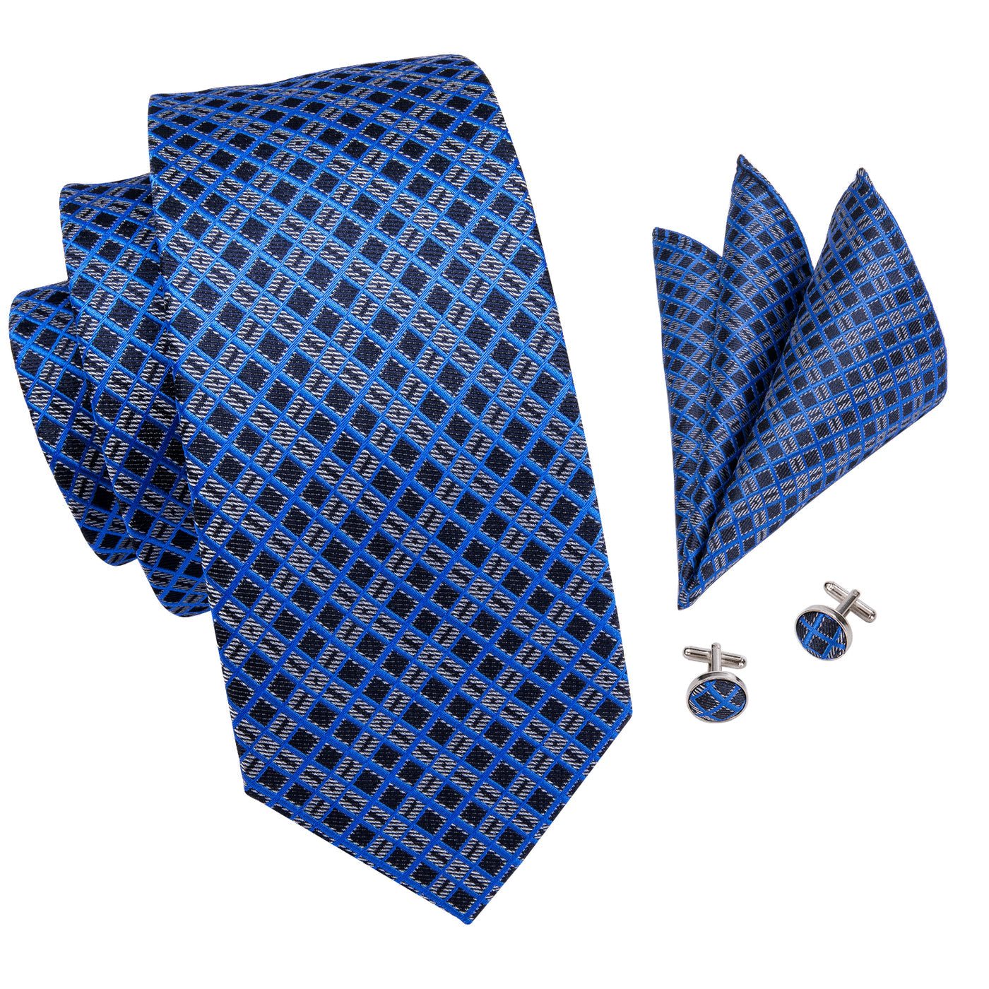 Parallel Universe Tie, Pocket Square and Cufflinks tie sets - Sophisticated Gentlemen