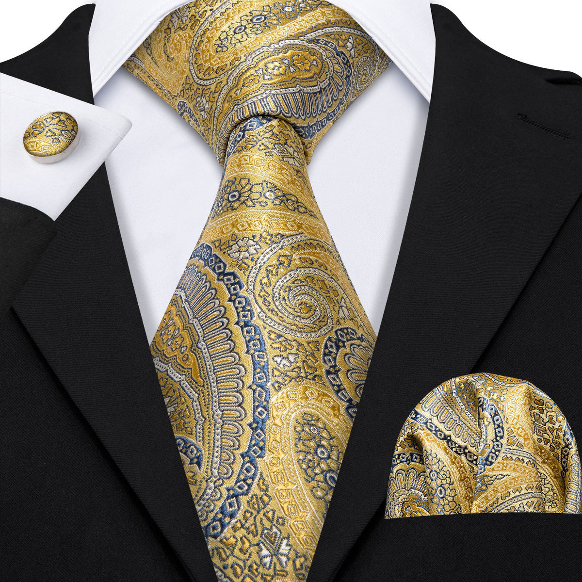 Desert Harmony Tie, Pocket Square and Cufflinks tie sets Default Title - Sophisticated Gentlemen