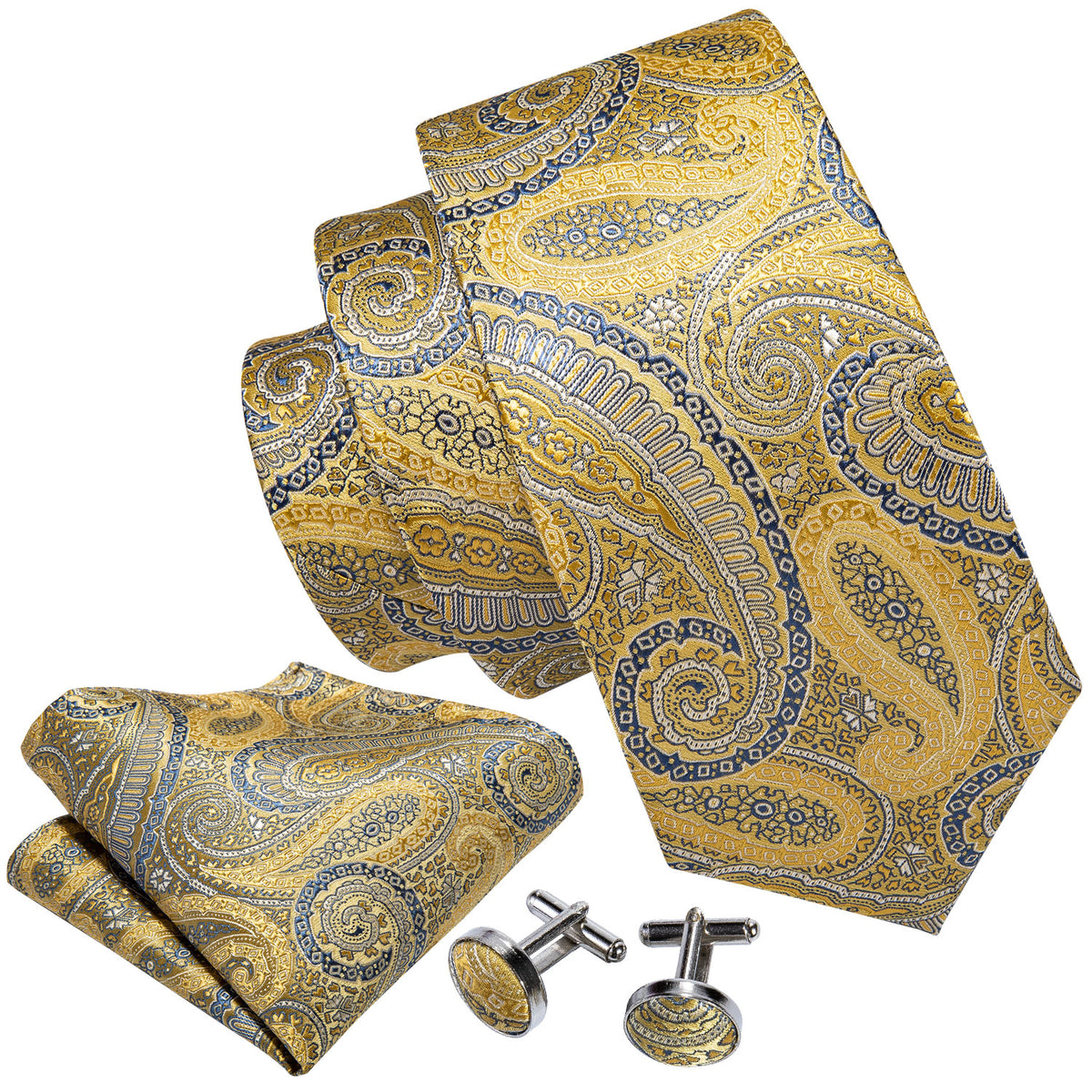 Desert Harmony Tie, Pocket Square and Cufflinks tie sets - Sophisticated Gentlemen