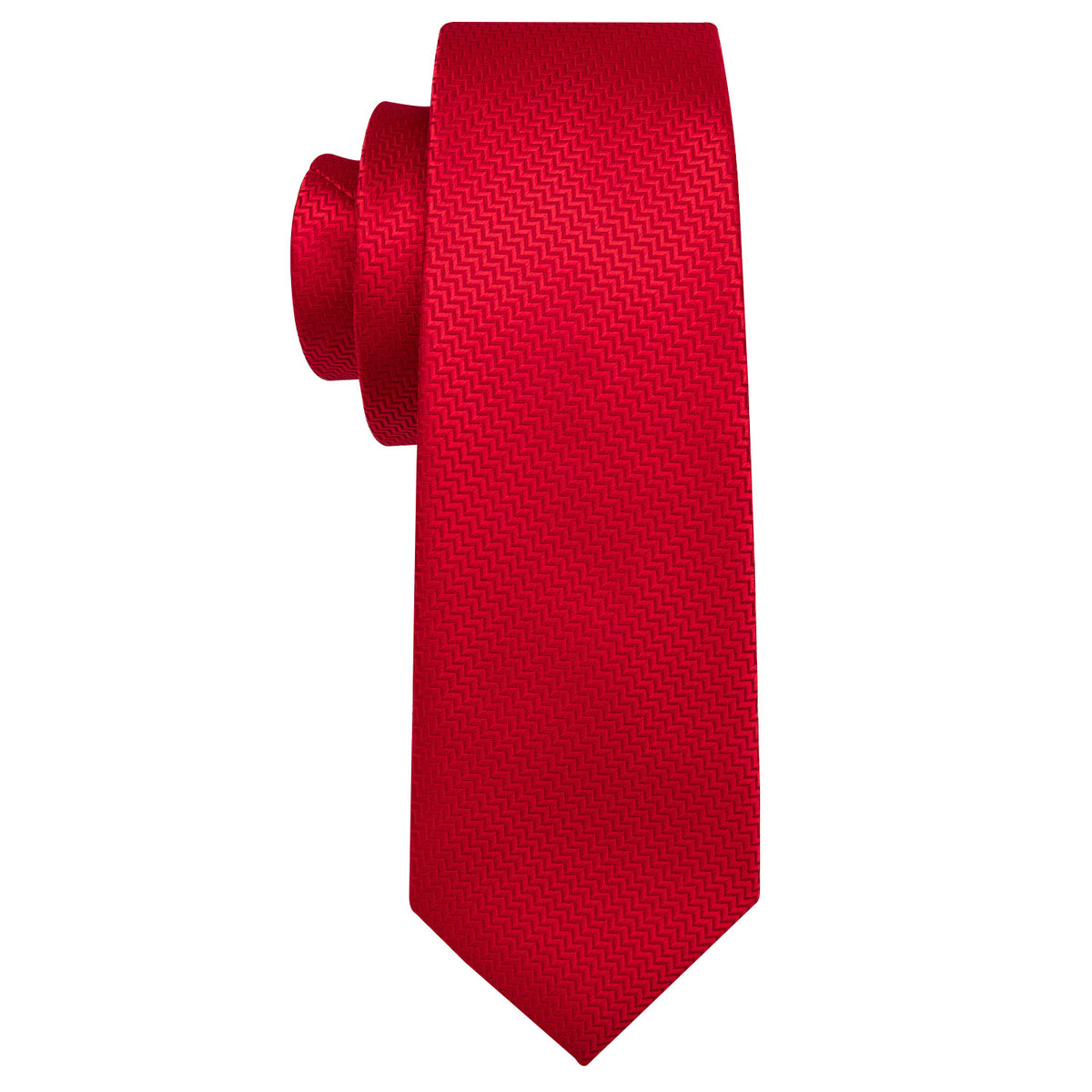 Red Novelty Silk Tie, Pocket Square and Cufflinks Set tie sets - Sophisticated Gentlemen