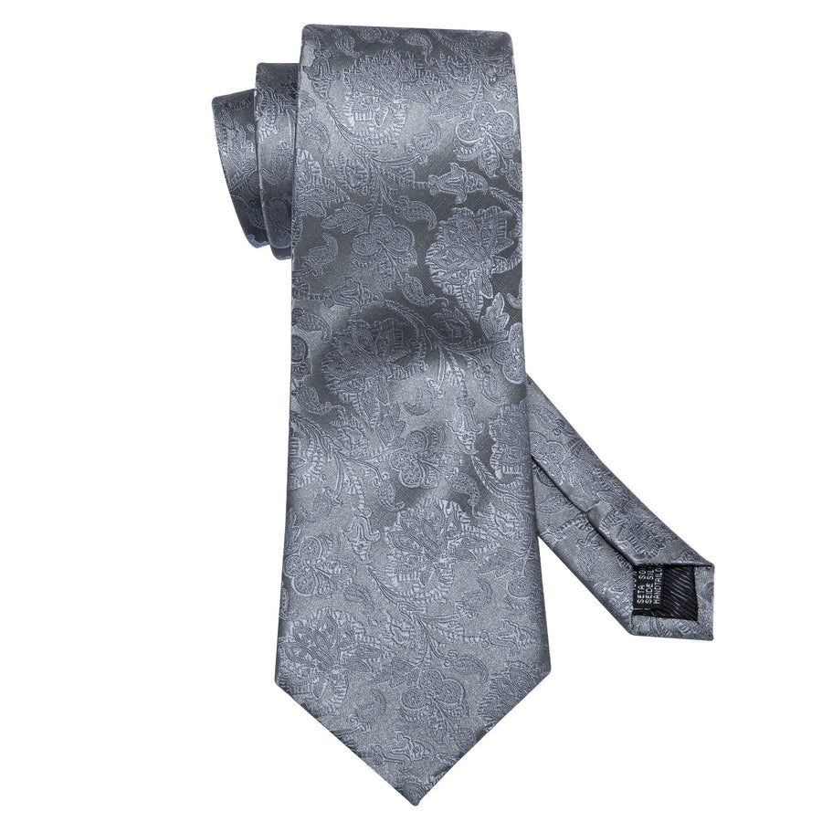 Silver Gray Premium XL Tie Set tie sets - Sophisticated Gentlemen