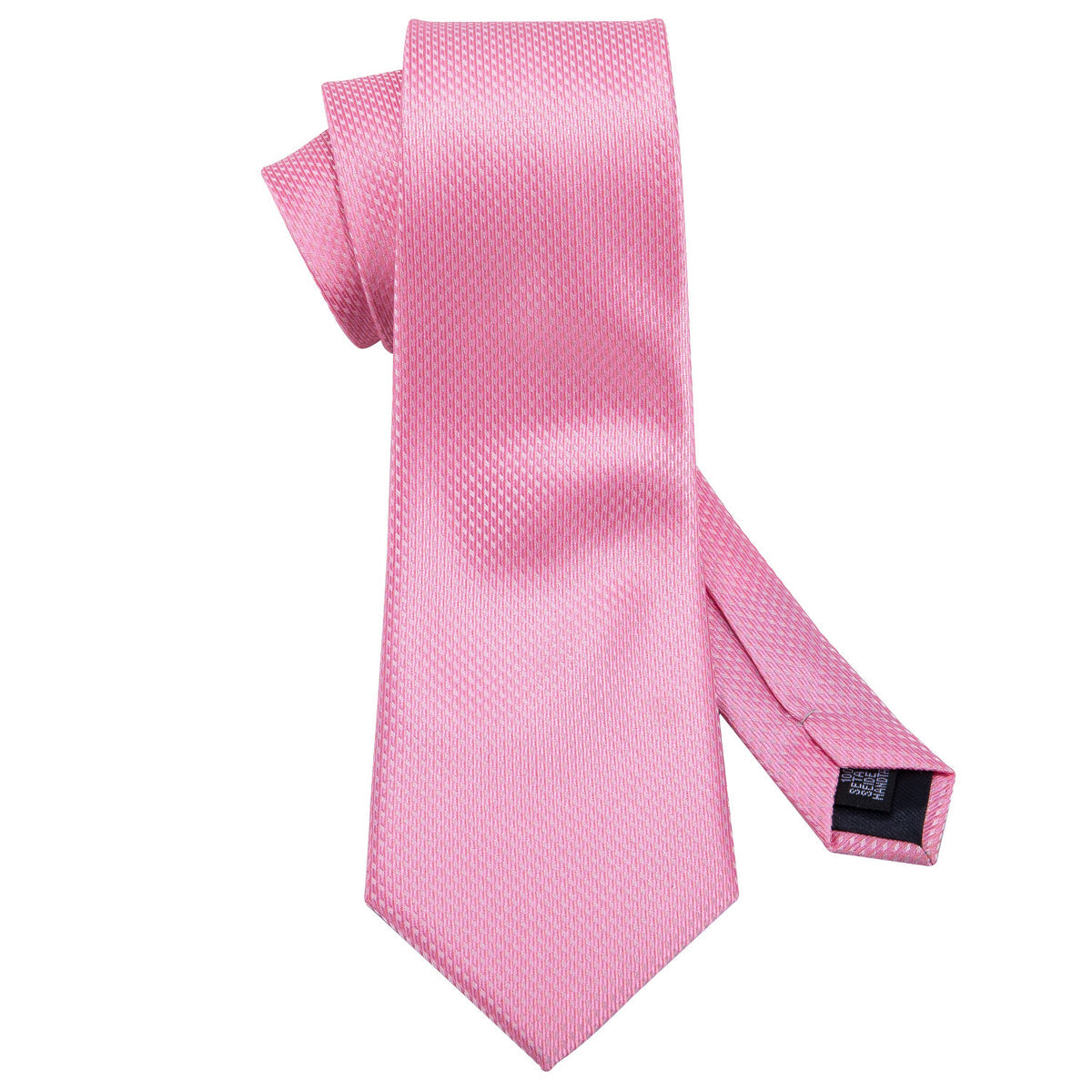Pink Solid Silk Tie, Pocket Square and Cufflinks Set tie sets - Sophisticated Gentlemen