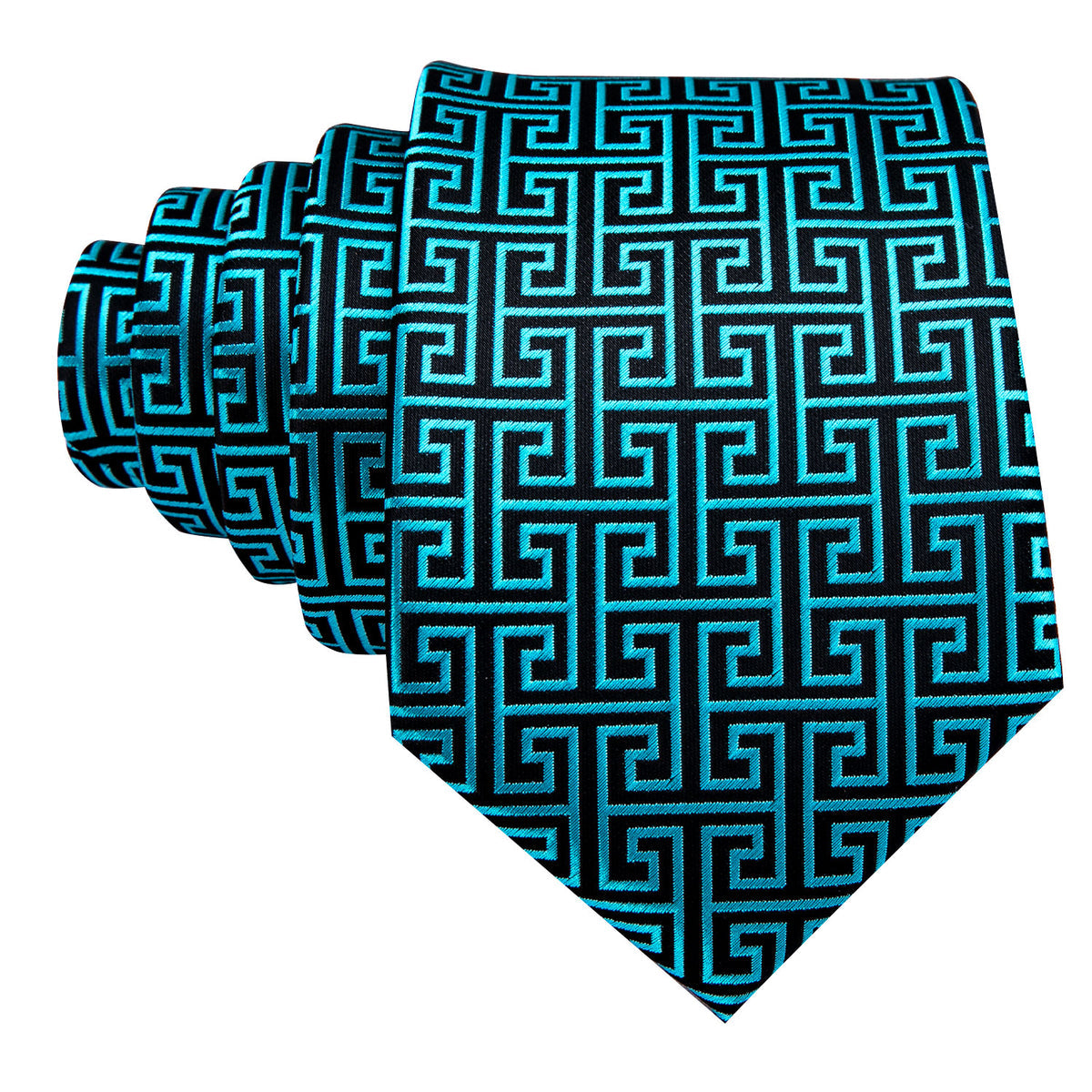 Green Novelty Silk Tie, Pocket Square and Cufflinks Set tie sets - Sophisticated Gentlemen