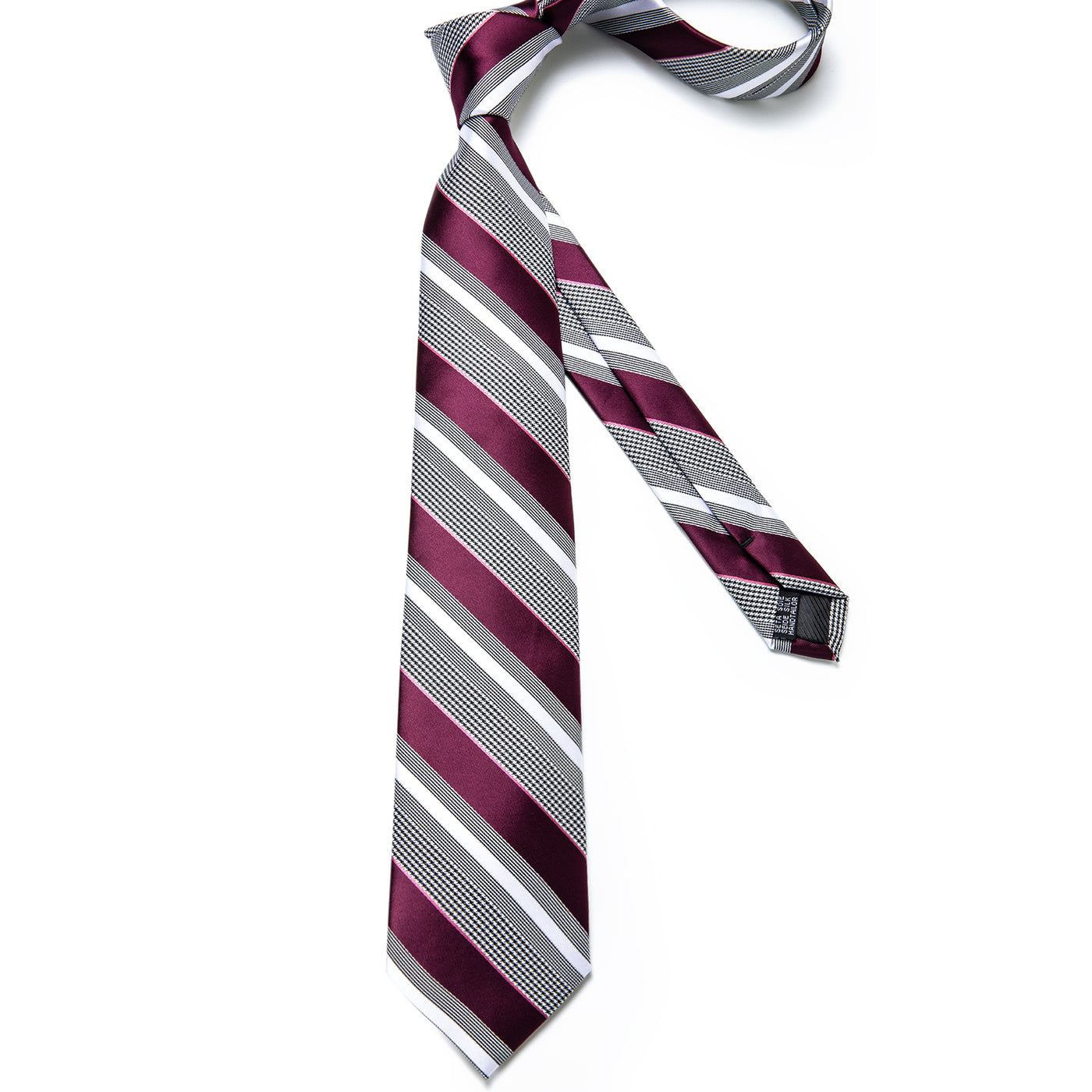 Red Stripes Silk Tie Set tie set - Sophisticated Gentlemen
