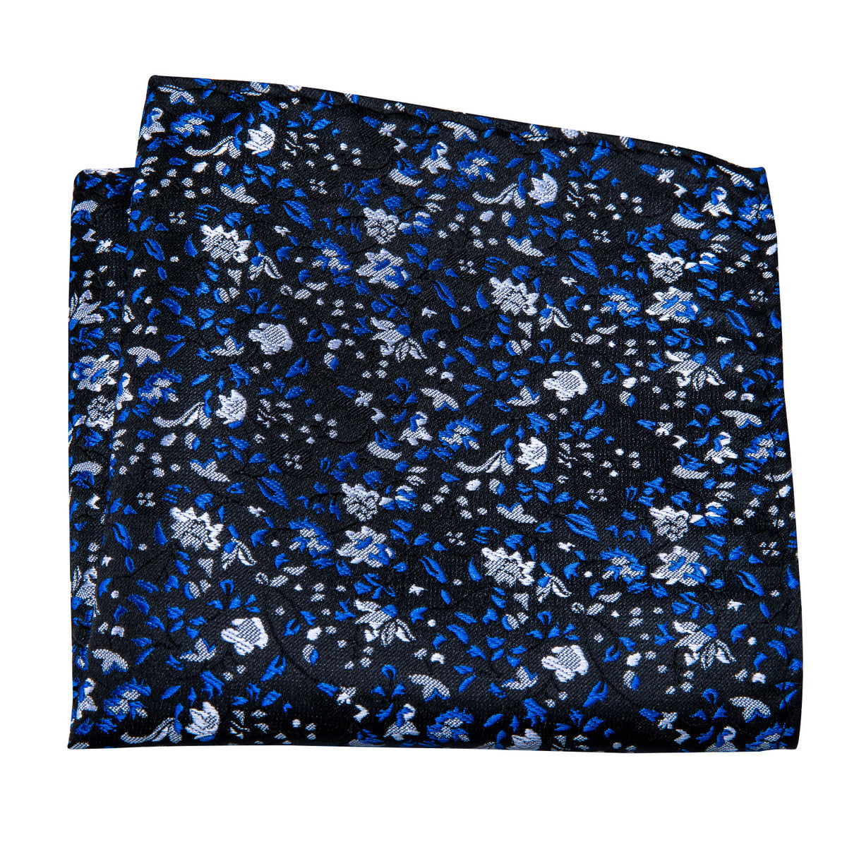 Deep Blue Floral Bow Tie Set bow ties - Sophisticated Gentlemen
