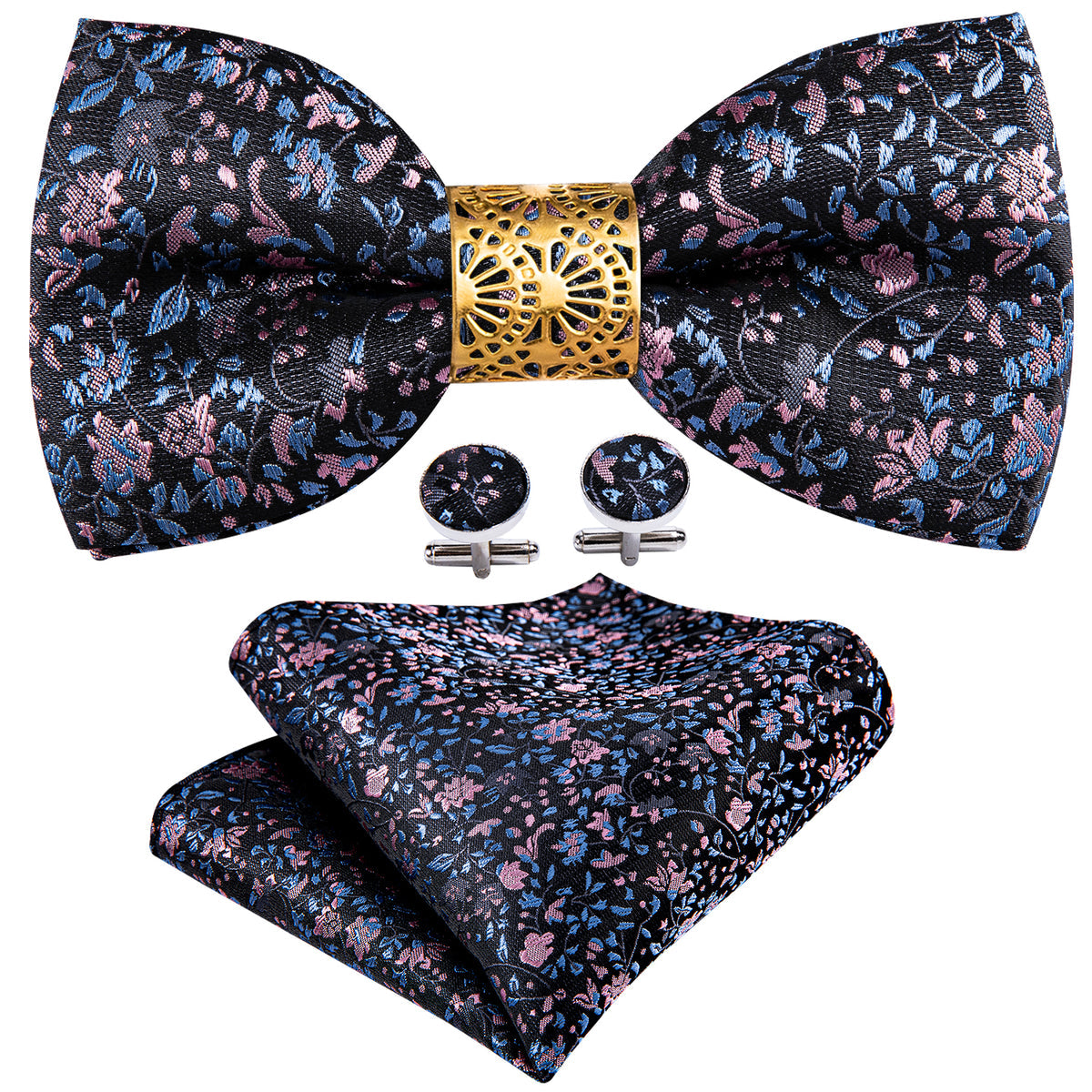 Luxury Floral Paisley Bow Tie Set bow ties - Sophisticated Gentlemen