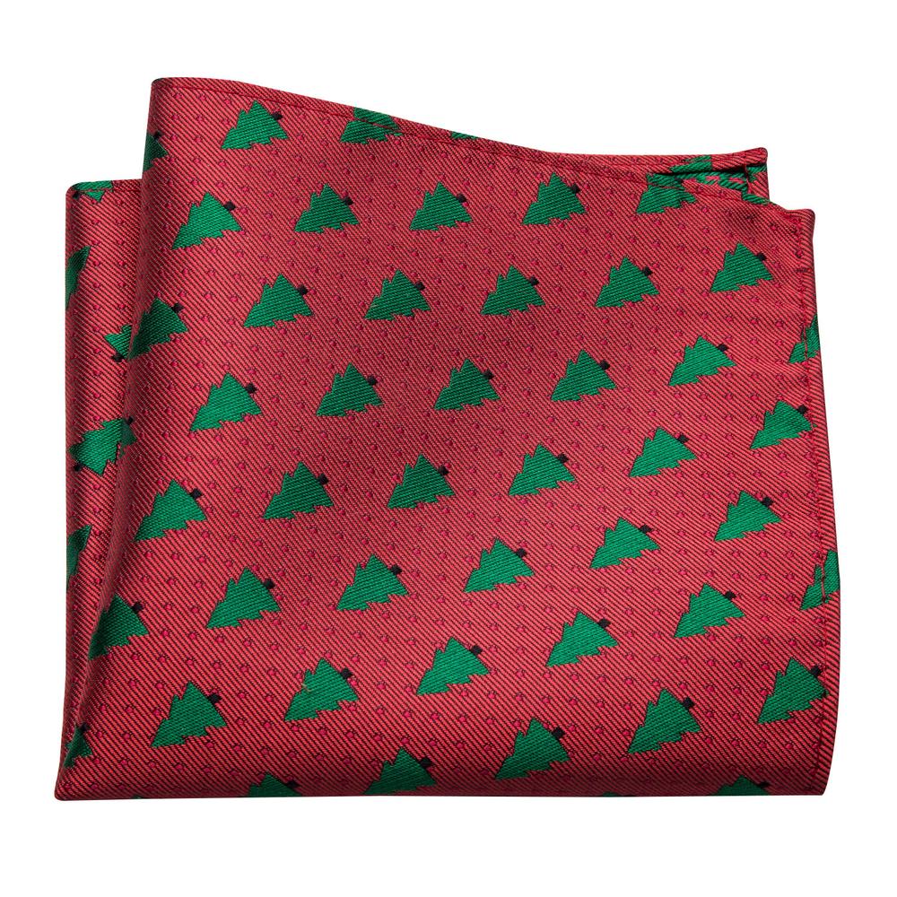 Red Tree Silk Bow Tie Set bow ties - Sophisticated Gentlemen