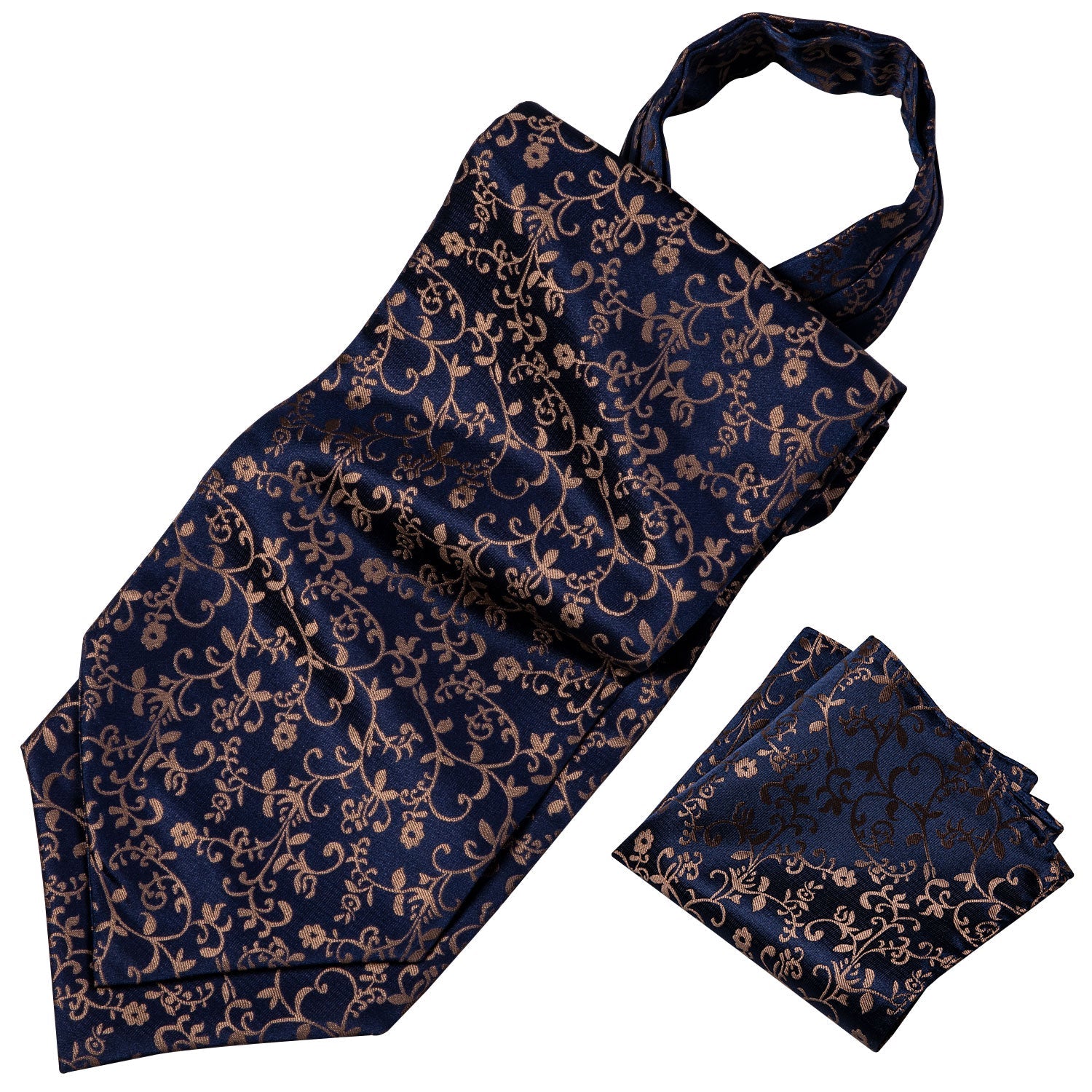 The Stallion Floral Ascot and Pocket Square Ascot    - Sophisticated Gentlemen
