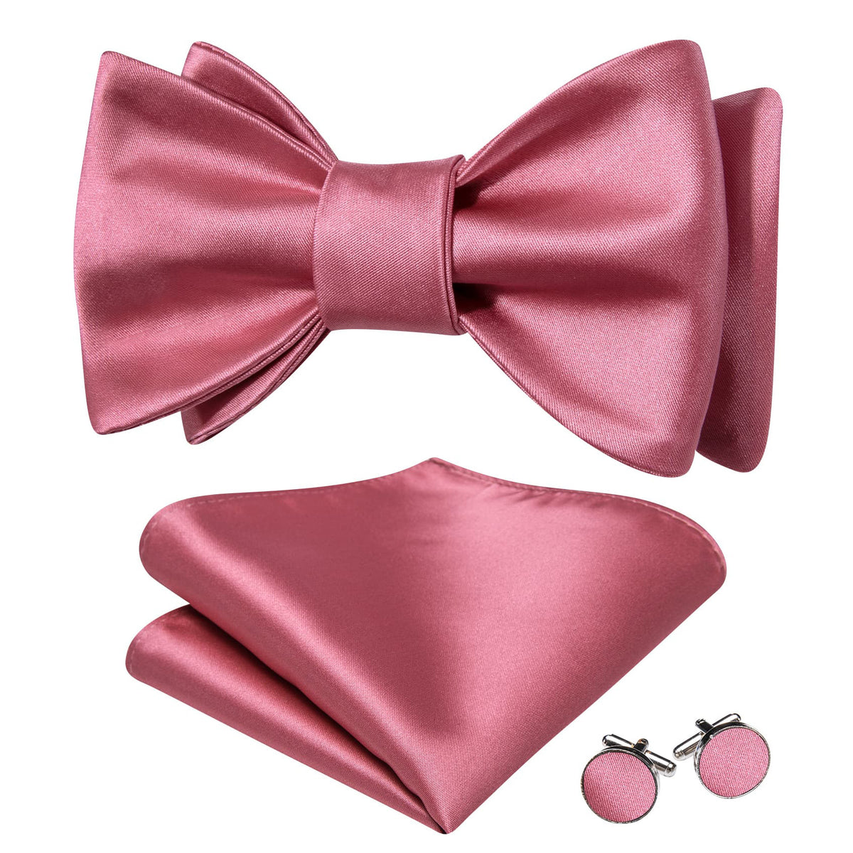 Light Pink Bow Tie Set bow ties - Sophisticated Gentlemen