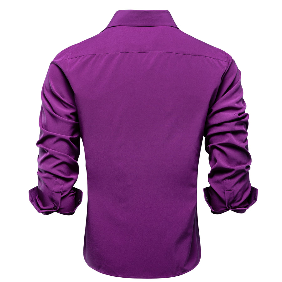 Solid Purple Dress Shirt shirt - Sophisticated Gentlemen