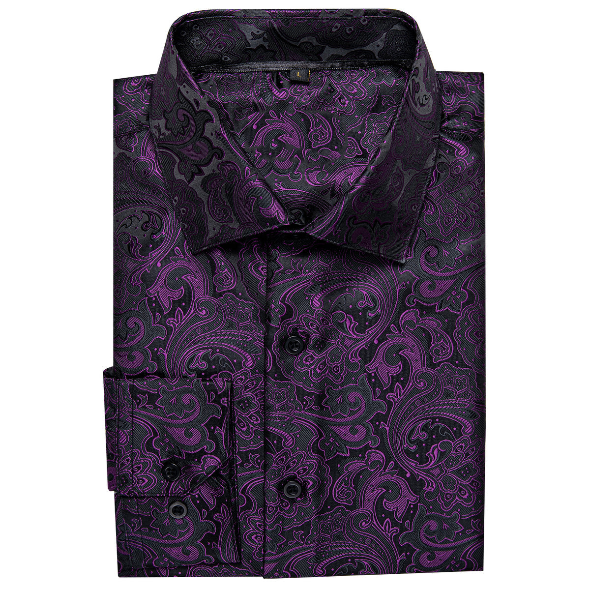 Dark Purple Floral Dress Shirt shirt - Sophisticated Gentlemen