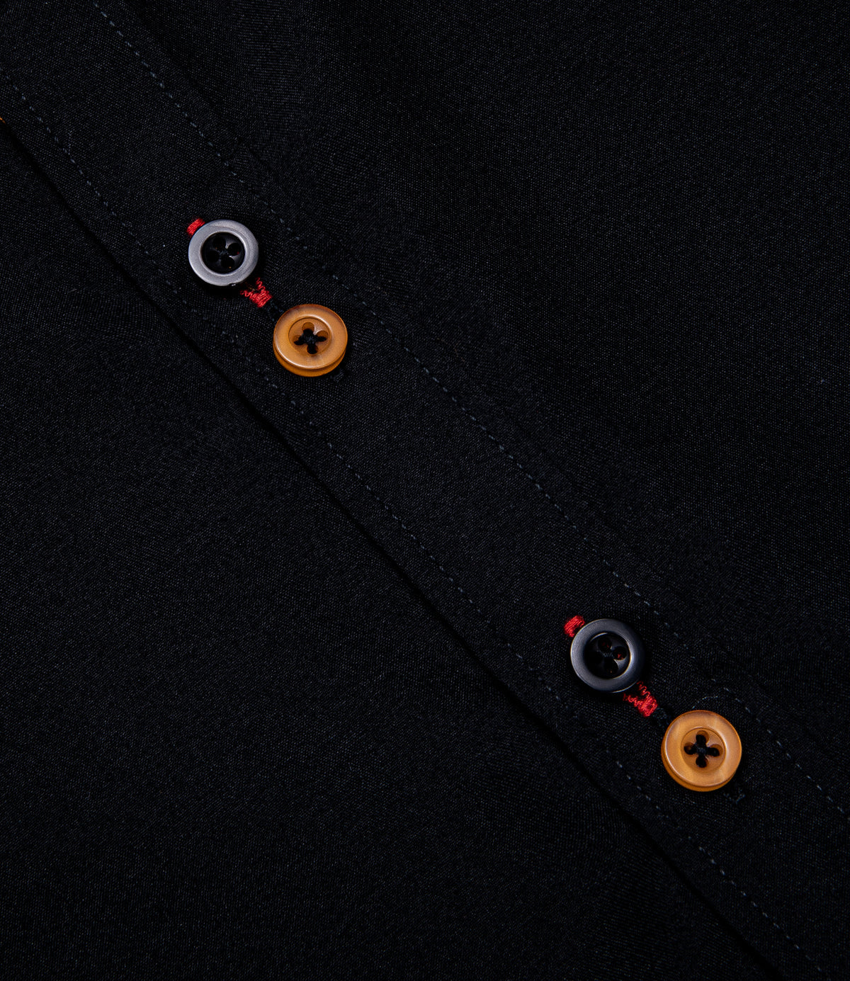 Black Shirt With Gold Paisley Accent shirt - Sophisticated Gentlemen