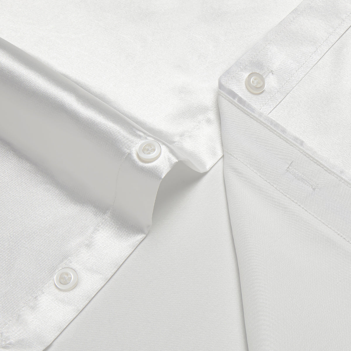 White Shirt With Royal Blue Paisley Accent shirt - Sophisticated Gentlemen