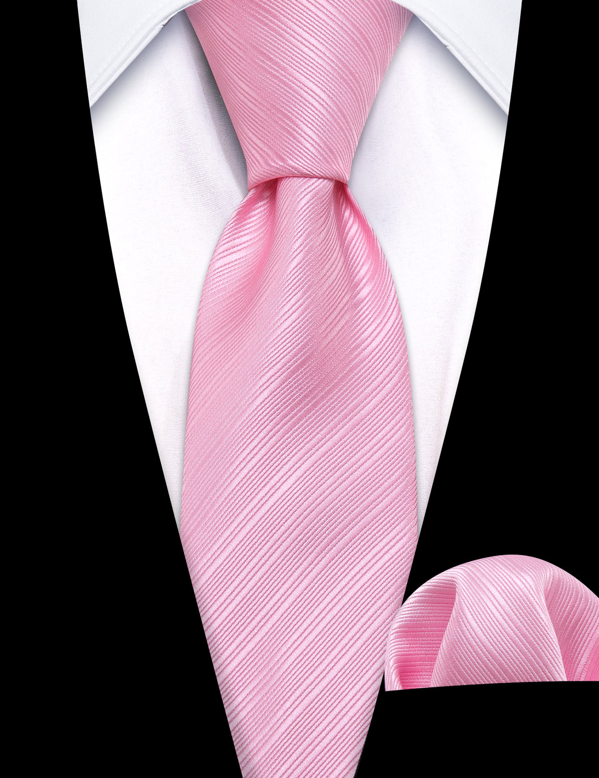 Pink Striped Children Tie, Pocket Square and Cufflinks Set tie sets - Sophisticated Gentlemen