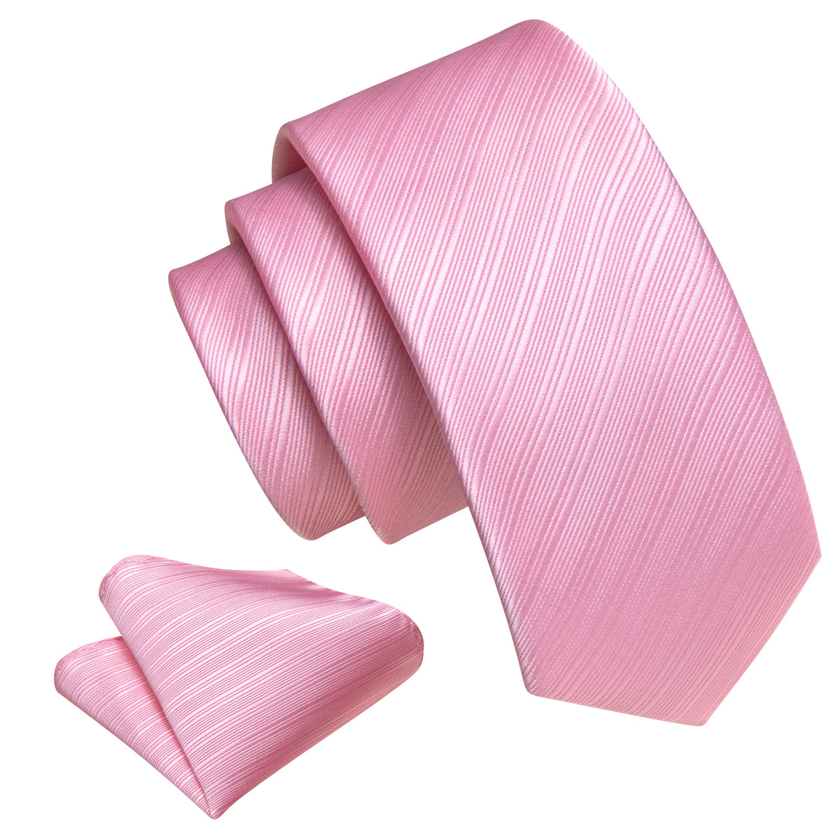 Pink Striped Children Tie, Pocket Square and Cufflinks Set tie sets - Sophisticated Gentlemen