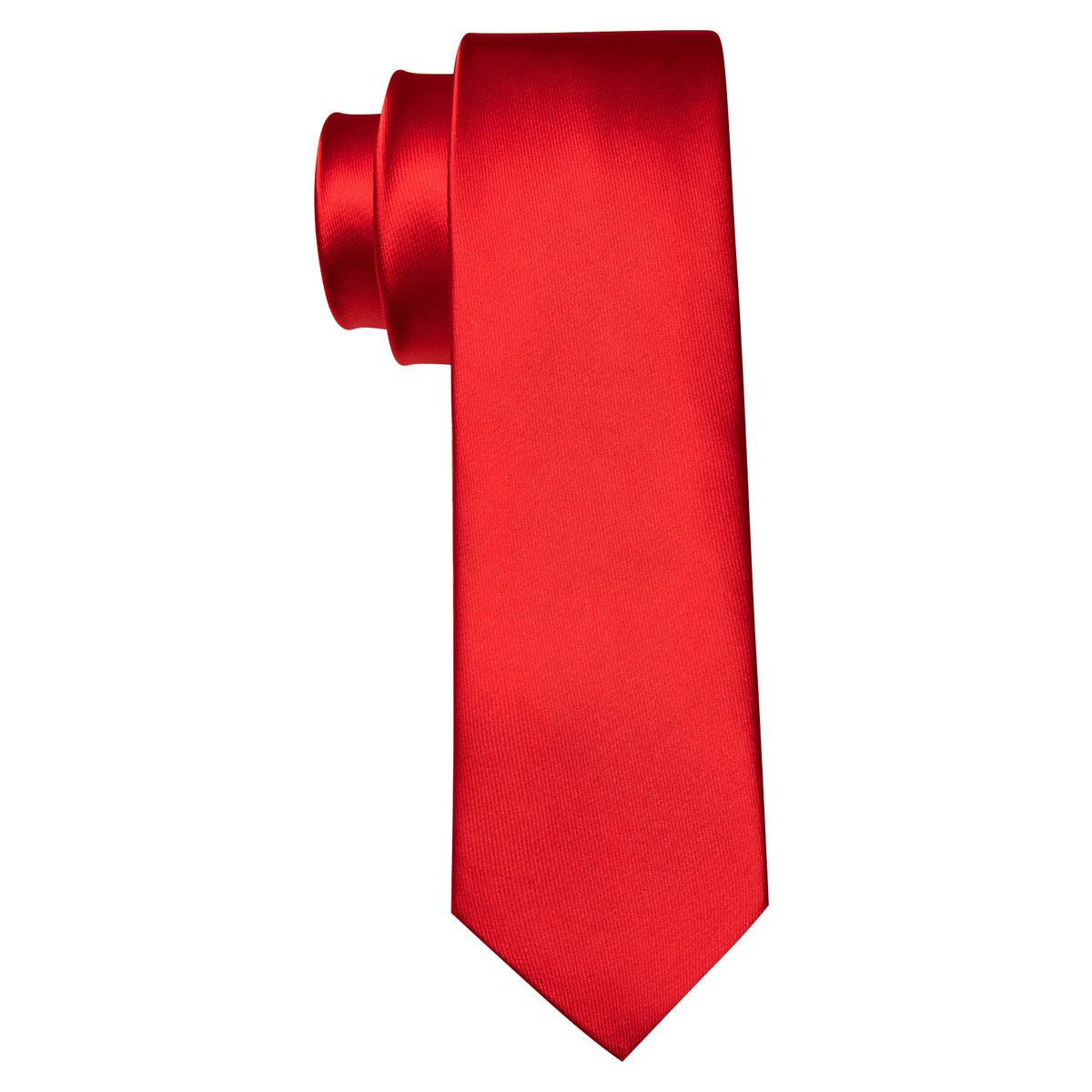 Red Solid Silk Children Tie, Pocket Square and Cufflinks Set tie sets - Sophisticated Gentlemen