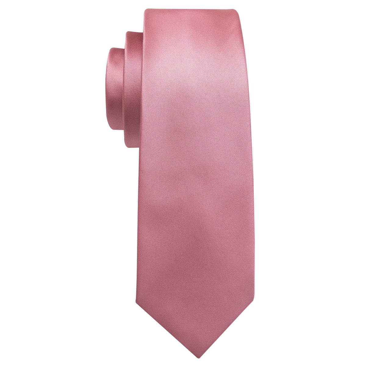 Pale Violet Red Solid Tie, Pocket Square and Cufflinks Set tie sets - Sophisticated Gentlemen
