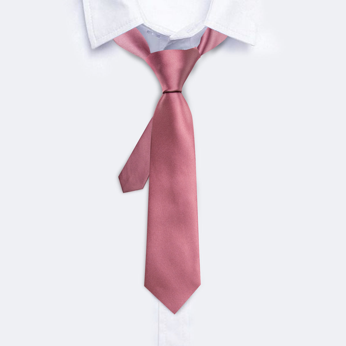 Pale Violet Red Solid Tie, Pocket Square and Cufflinks Set tie sets - Sophisticated Gentlemen