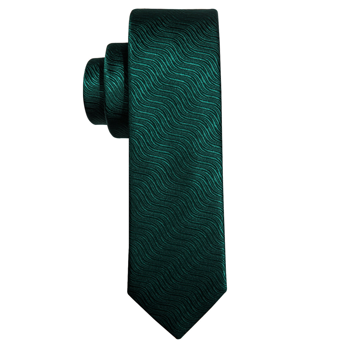 Green Solid Children Tie, Pocket Square and Cufflinks Set tie sets - Sophisticated Gentlemen