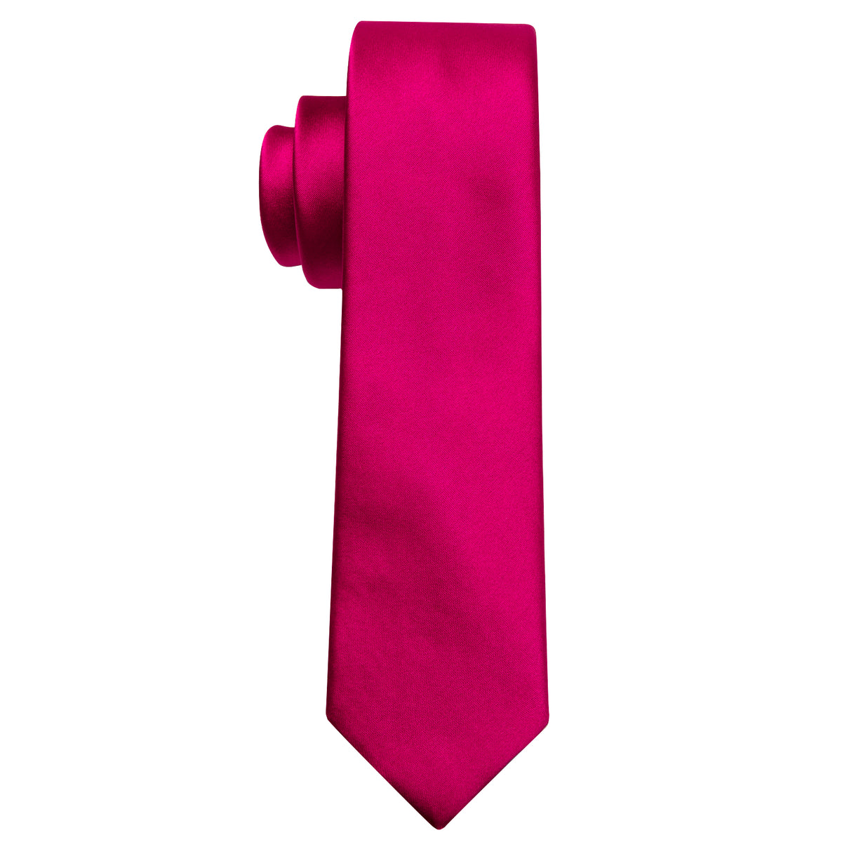 Rose Red Solid Tie, Pocket Square and Cufflinks Set tie sets - Sophisticated Gentlemen