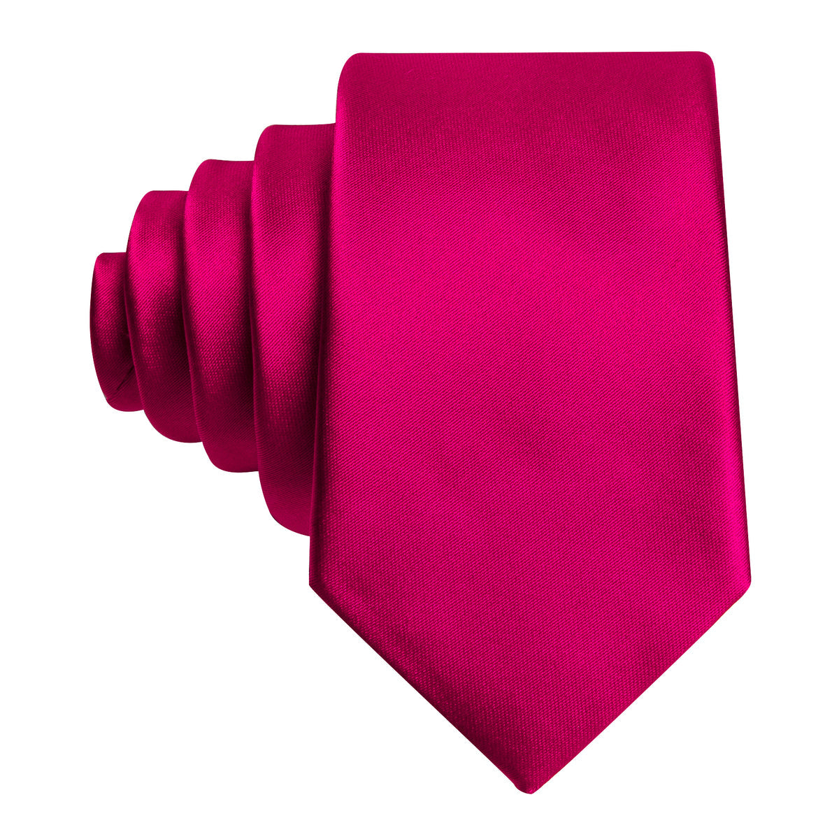 Rose Red Solid Tie, Pocket Square and Cufflinks Set tie sets - Sophisticated Gentlemen