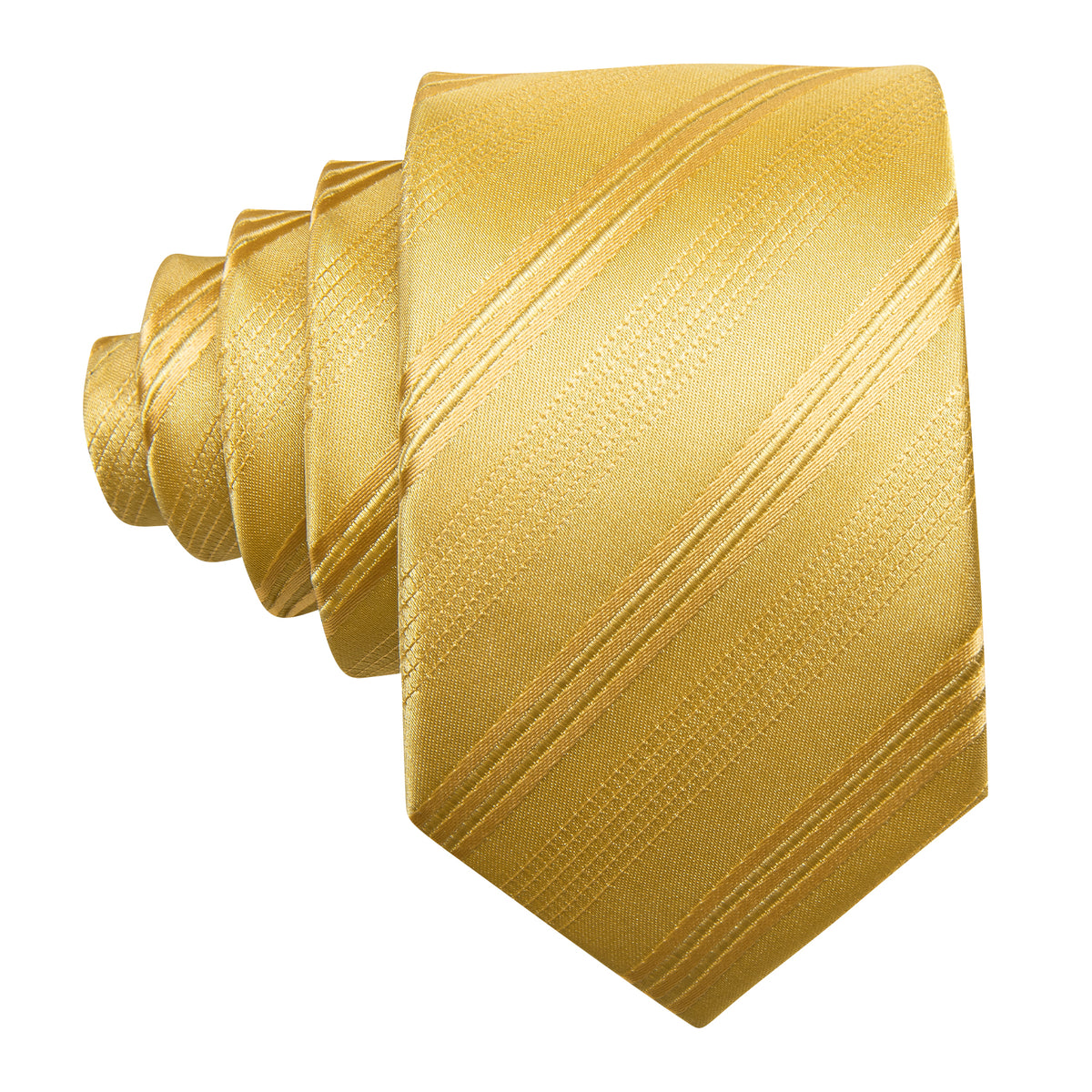 Gold Striped Children Tie, Pocket Square and Cufflinks Set tie sets - Sophisticated Gentlemen