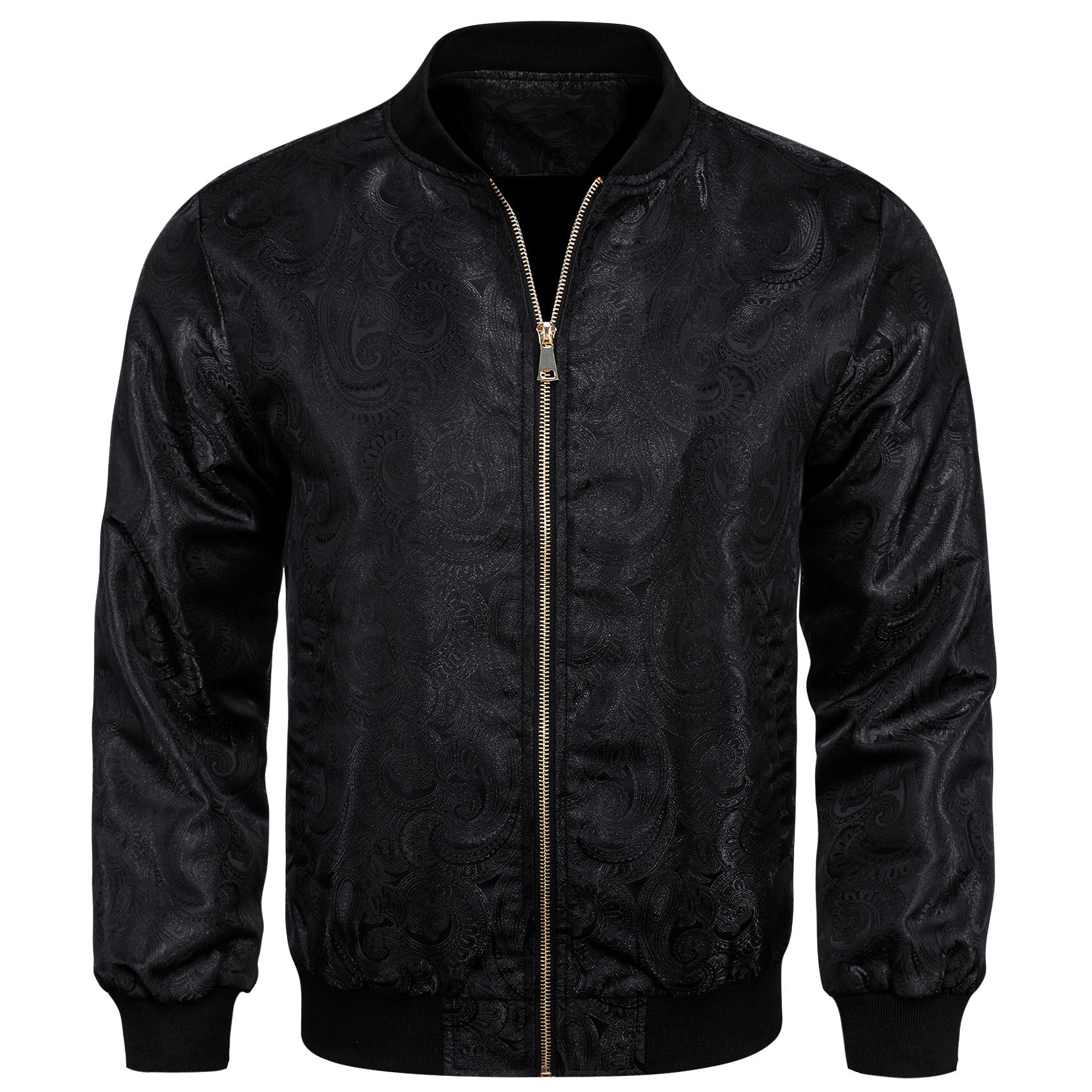 Black Paisley Bomber Jacket – Sophisticated Gentlemen