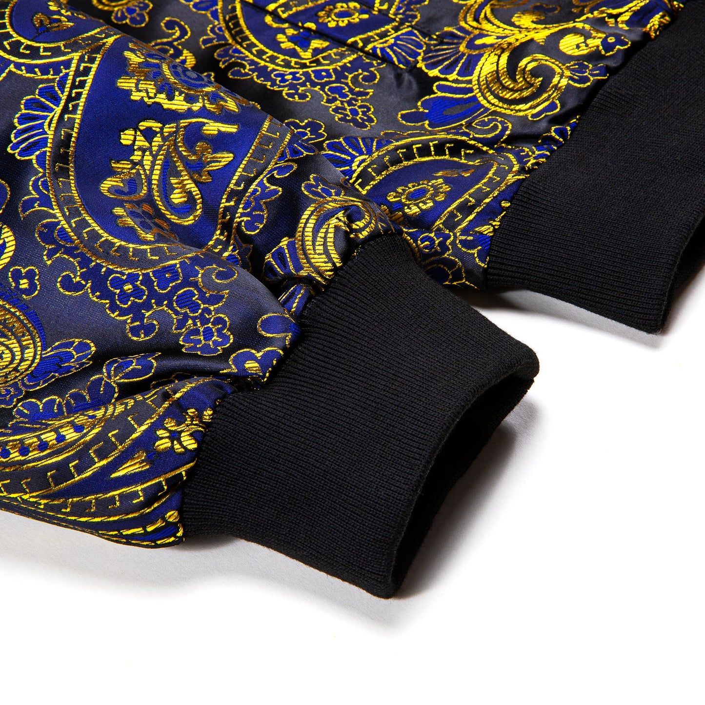 Yellow and Blue Paisley Bomber Jacket jacket - Sophisticated Gentlemen