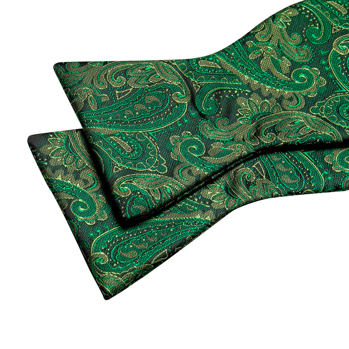 Grass Green Paisley Bow Tie Set bow ties - Sophisticated Gentlemen