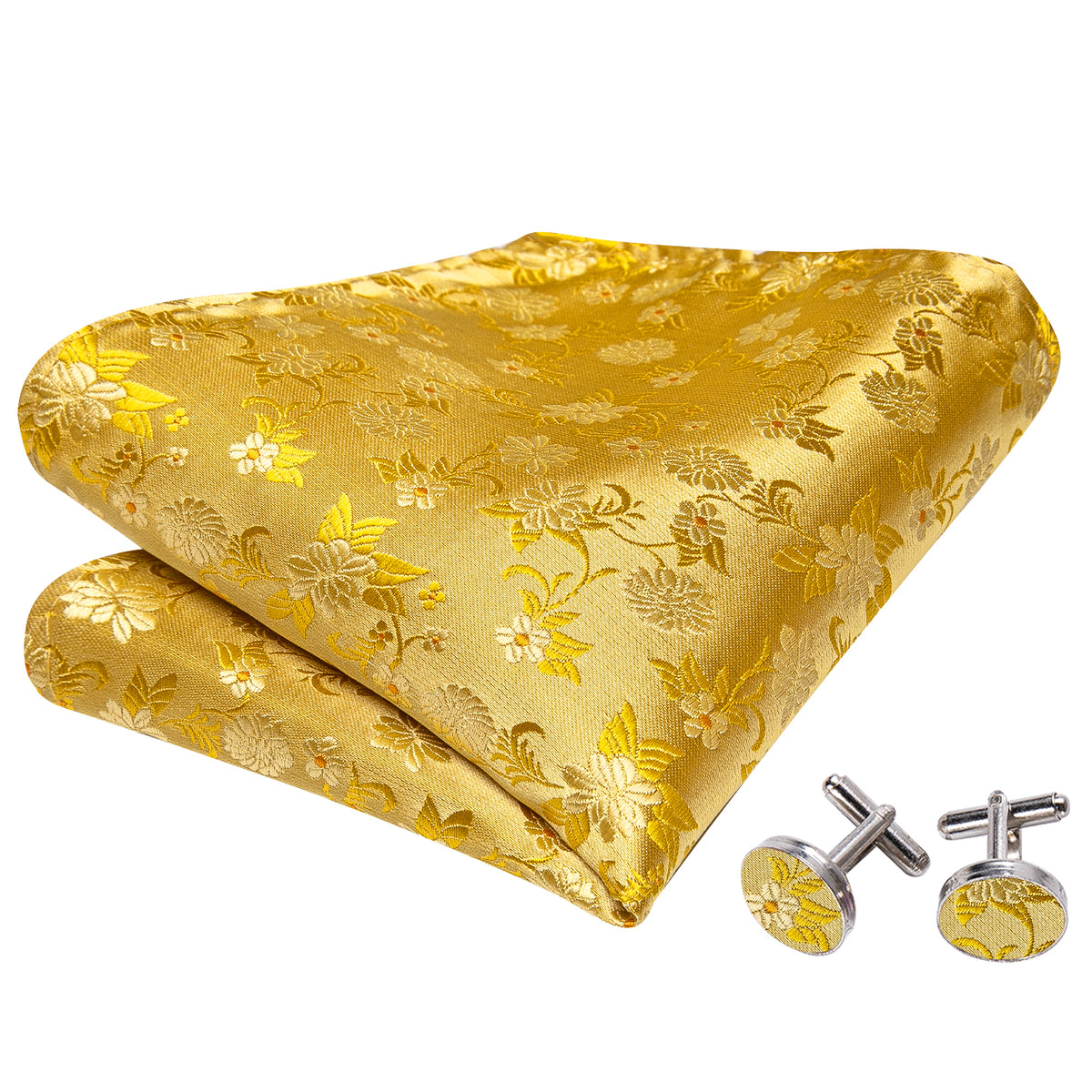 Gold Floral Bow Tie Set bow ties - Sophisticated Gentlemen