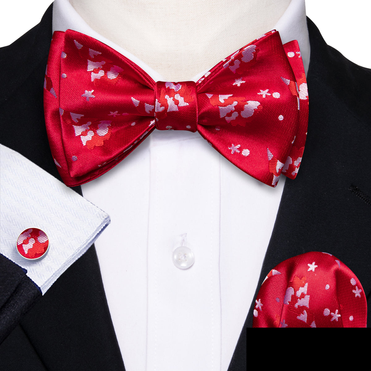 Christmas Tree Bow Tie Set bow ties - Sophisticated Gentlemen