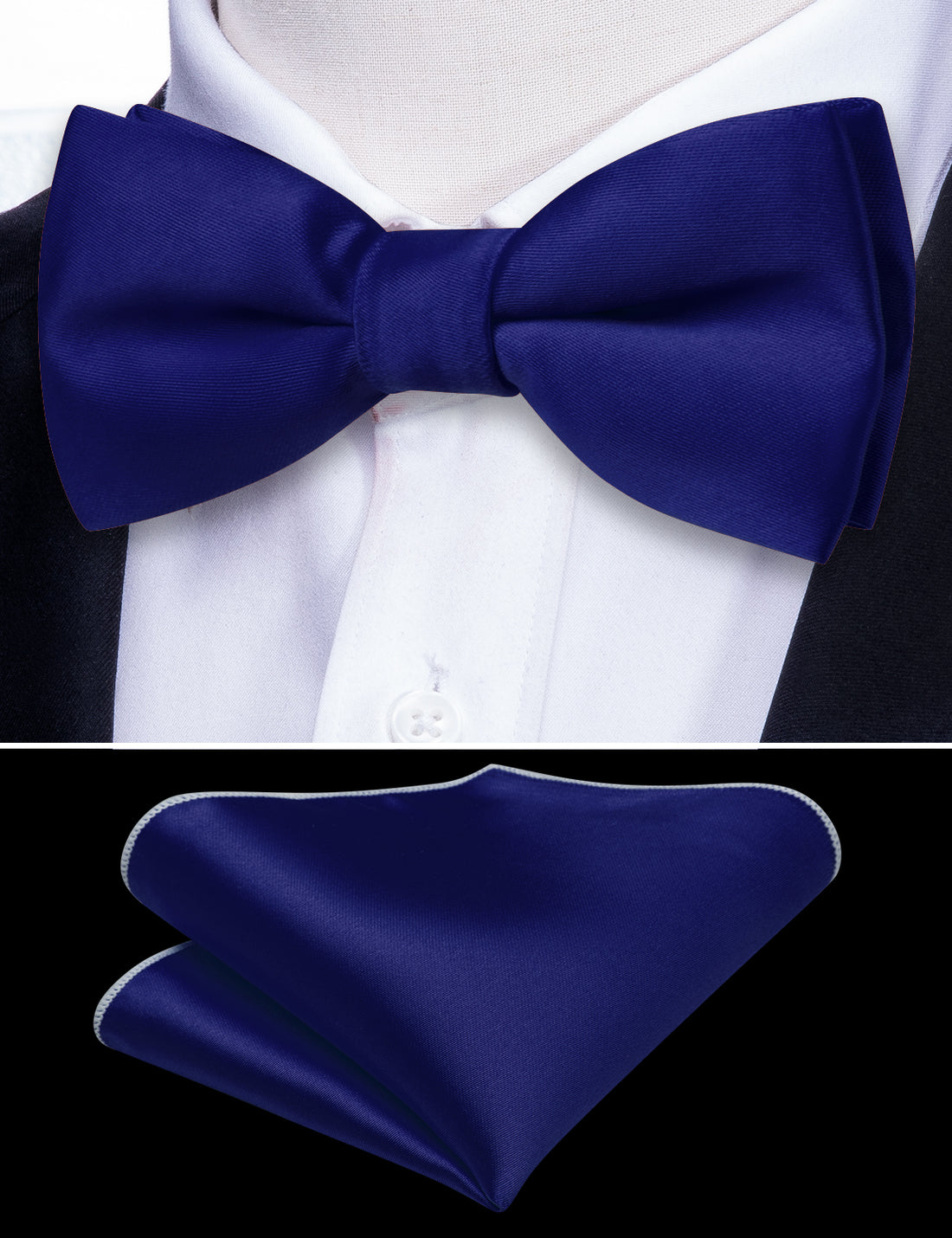 Ultra Marine Solid Kid's Bow Tie Set bow ties - Sophisticated Gentlemen
