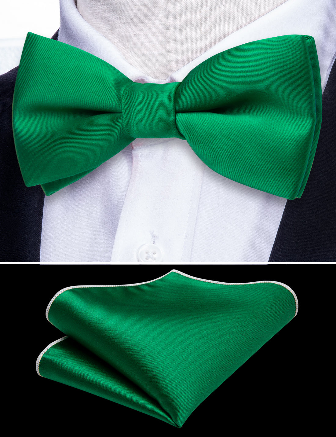 Light Green Solid Kids Bow Tie Set bow ties - Sophisticated Gentlemen