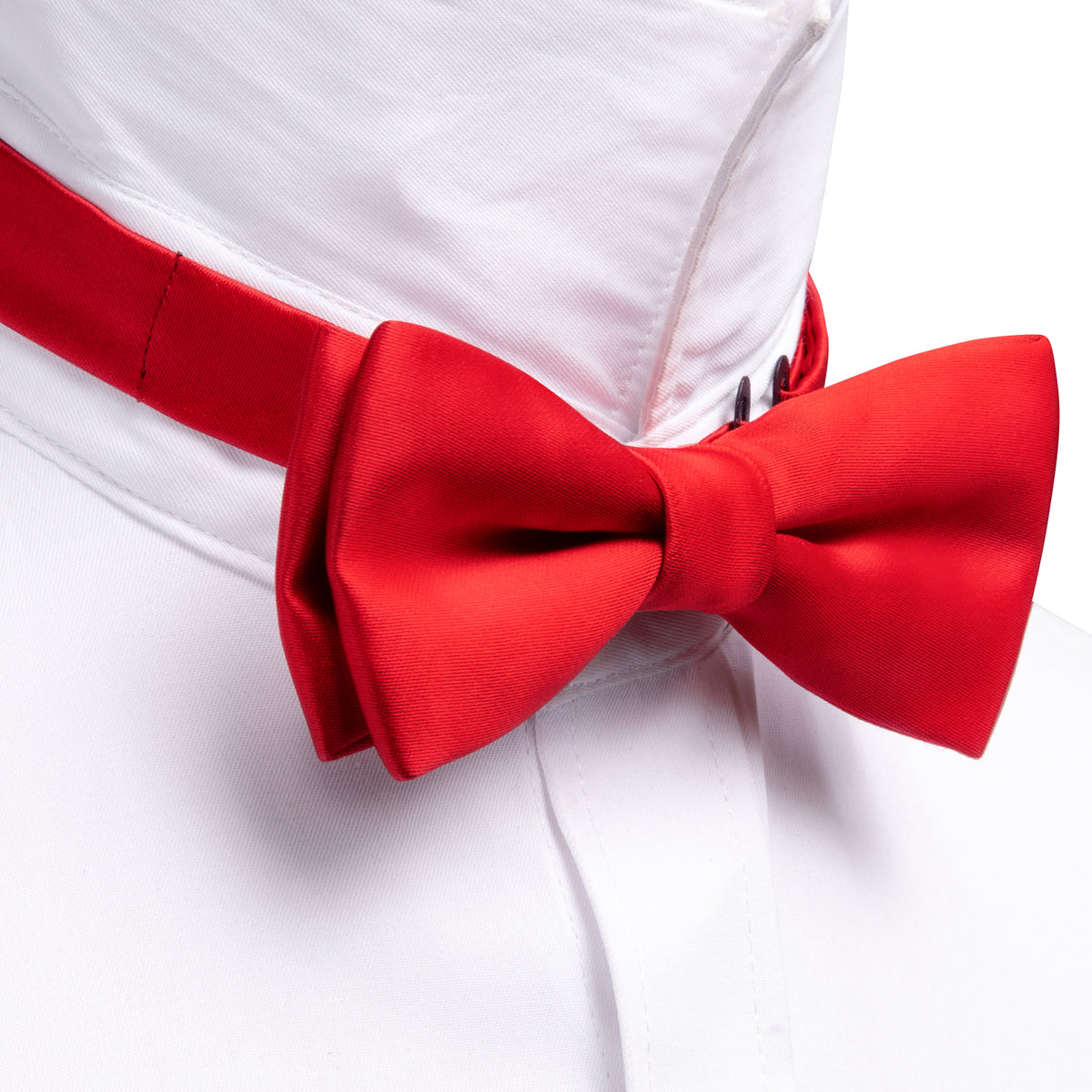 Red Solid Children's Silk Bow Tie Set bow ties - Sophisticated Gentlemen