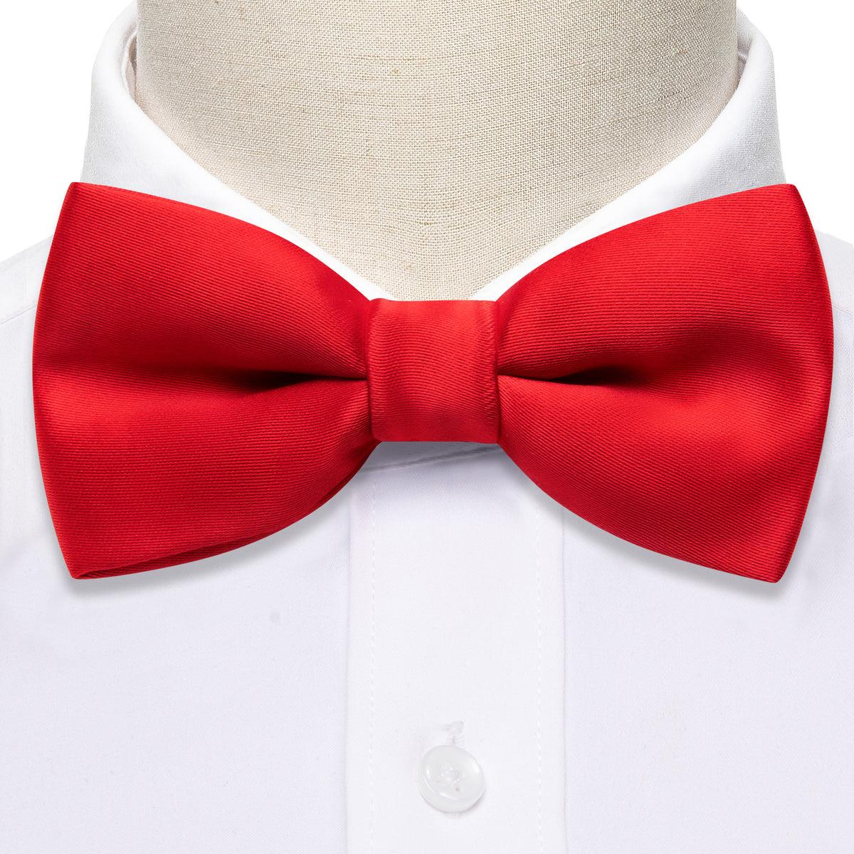 Red Solid Children's Silk Bow Tie Set bow ties - Sophisticated Gentlemen