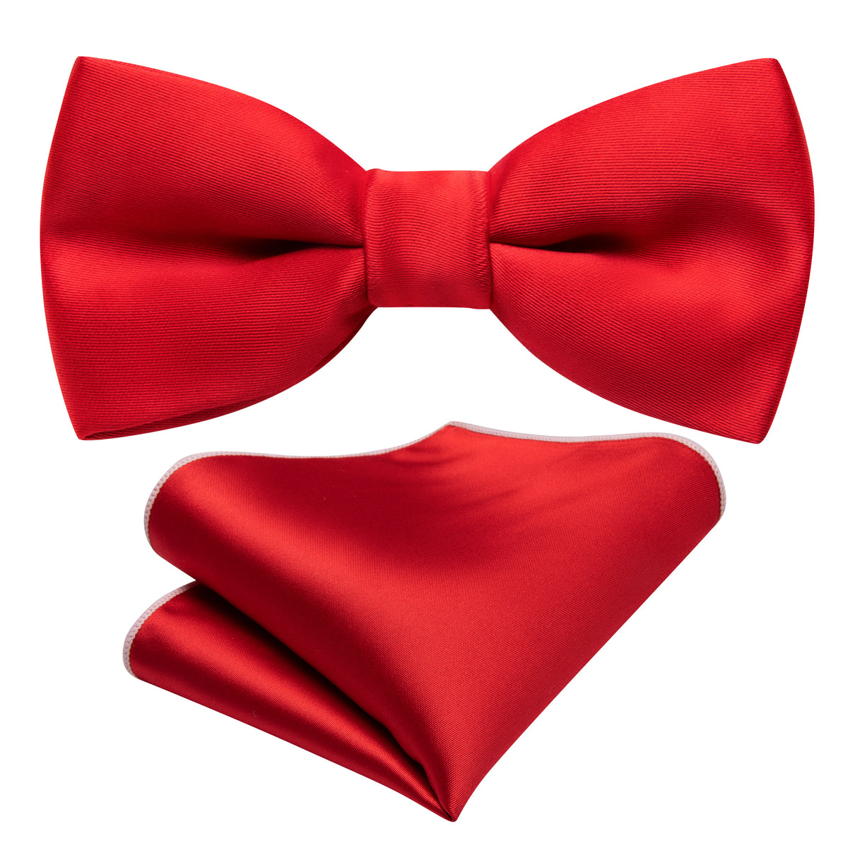 Red Solid Children's Silk Bow Tie Set bow ties - Sophisticated Gentlemen