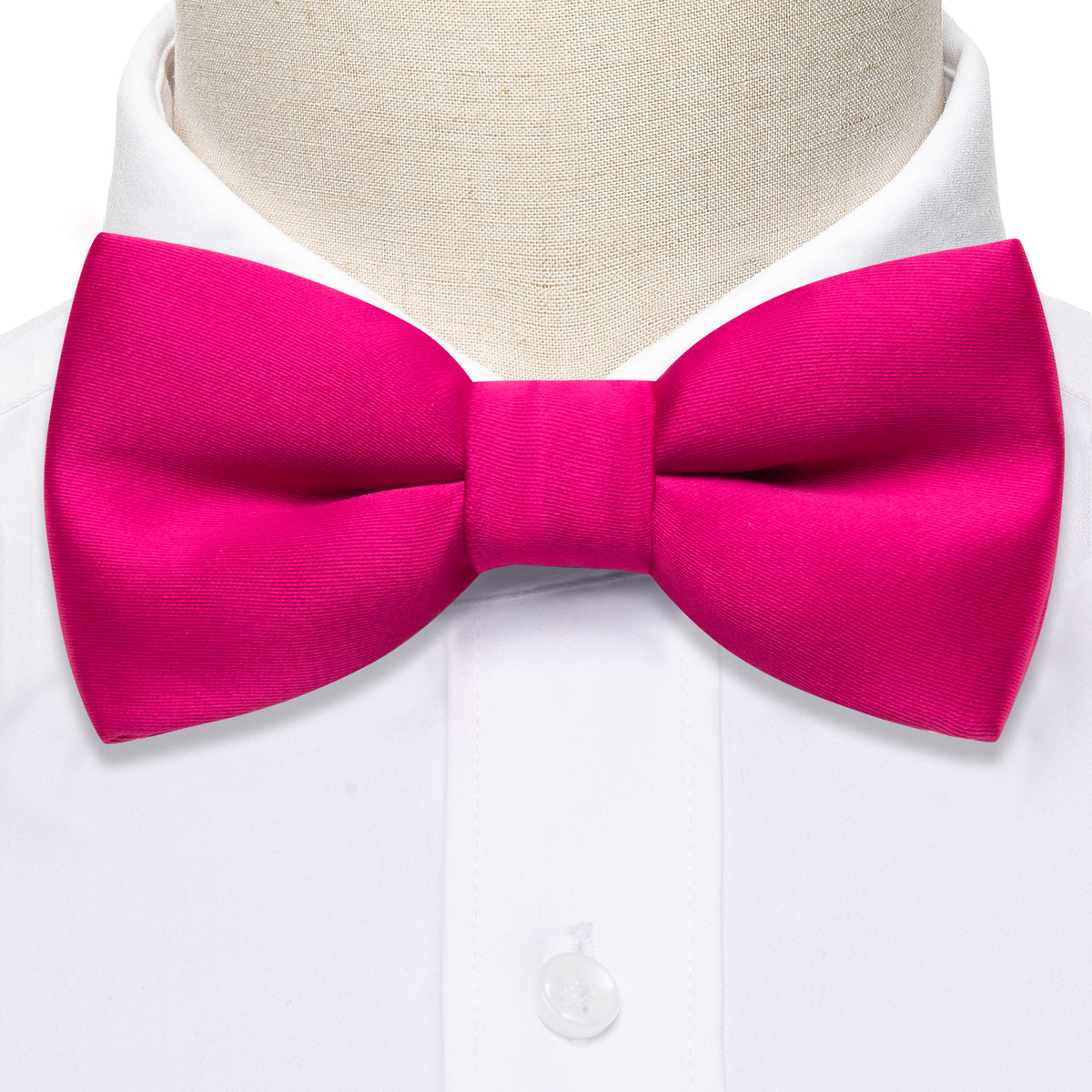 Rose Red Solid Silk Children Bow Tie Set bow ties - Sophisticated Gentlemen