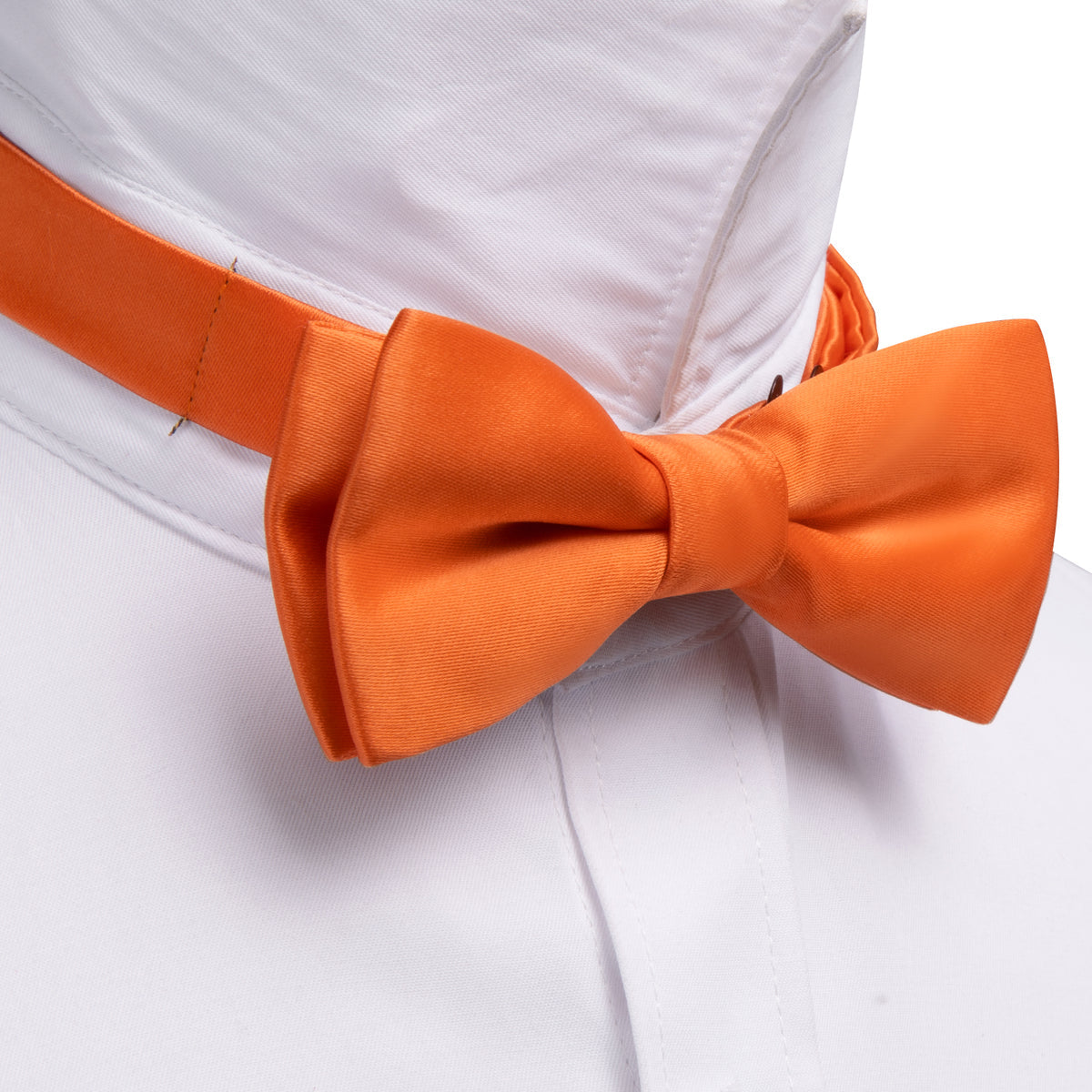 Orange Solid Kids Bow Tie Set bow ties - Sophisticated Gentlemen