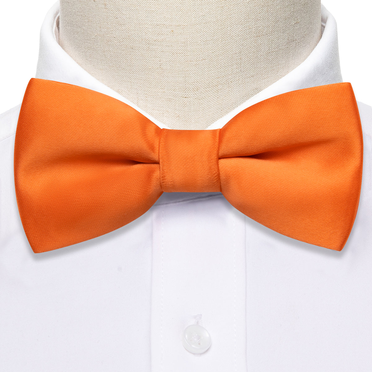 Orange Solid Kids Bow Tie Set bow ties - Sophisticated Gentlemen