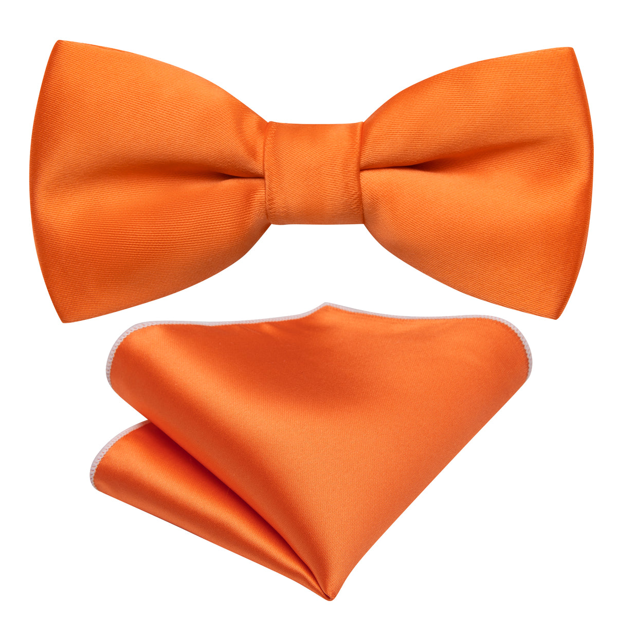Orange Solid Kids Bow Tie Set bow ties - Sophisticated Gentlemen