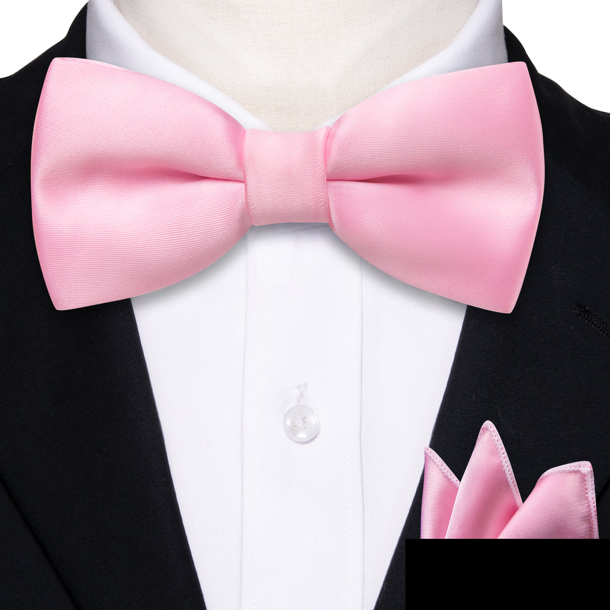Pink Solid Children Bow Tie Set bow ties - Sophisticated Gentlemen