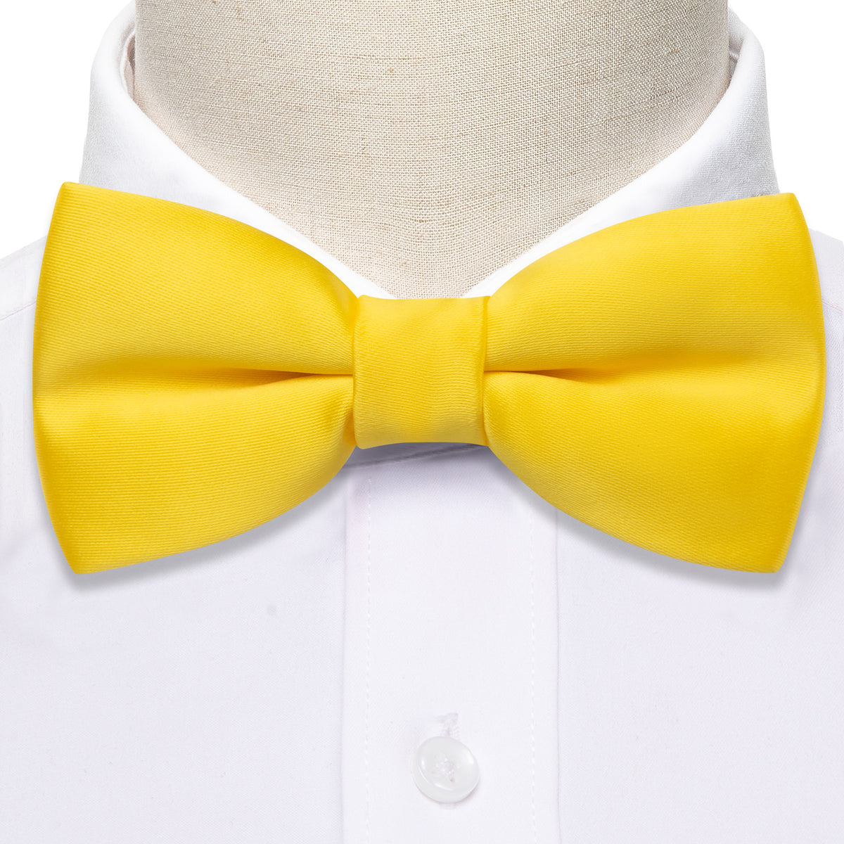 Canary Solid Bow Tie Set bow ties - Sophisticated Gentlemen