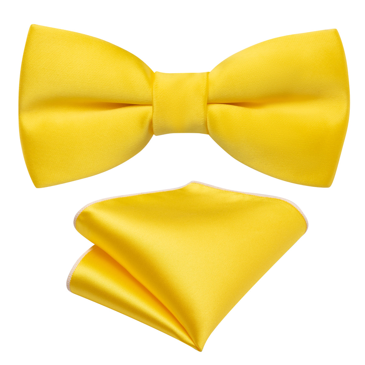 Canary Solid Bow Tie Set bow ties - Sophisticated Gentlemen