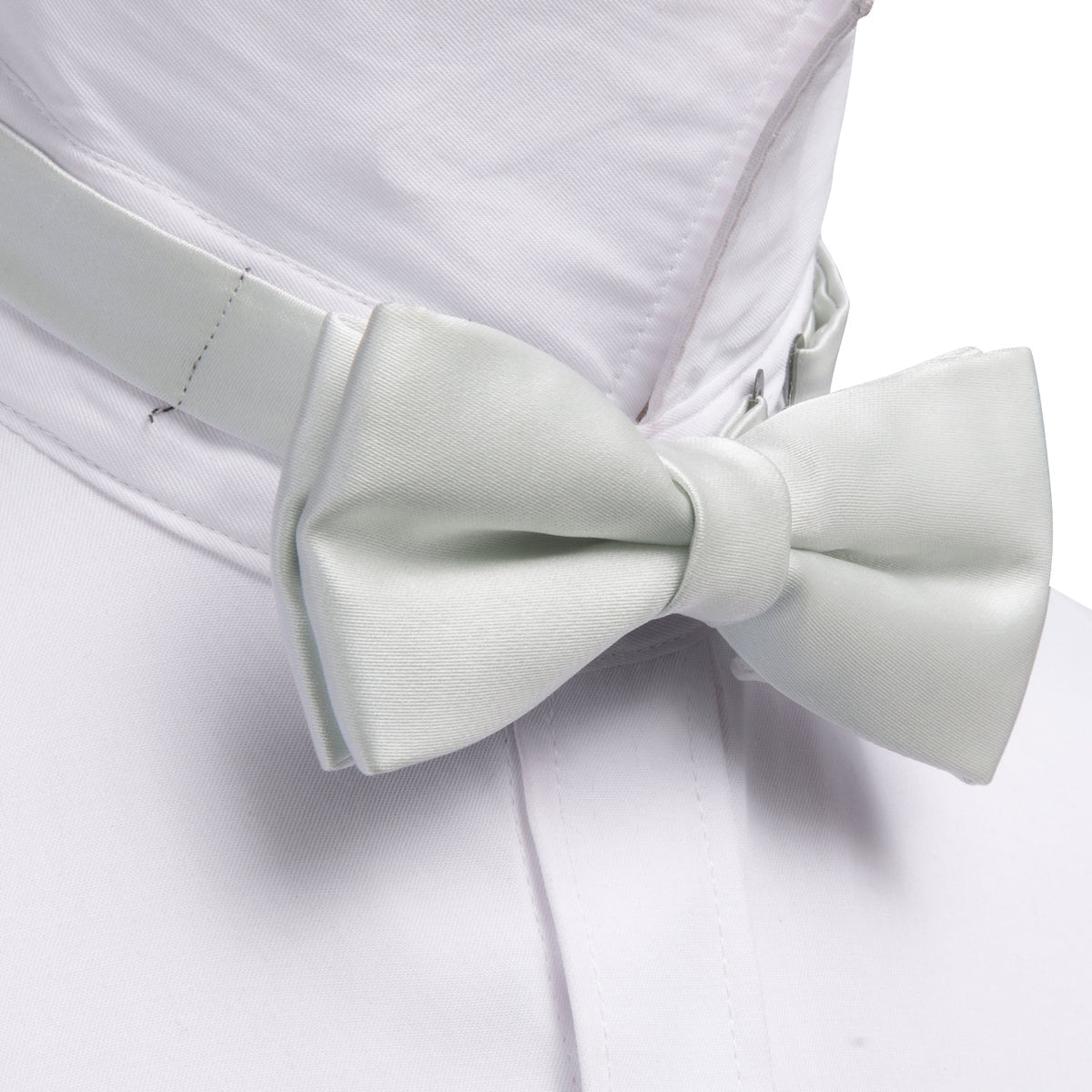 Grey White Solid Kids Bow Tie Set bow ties - Sophisticated Gentlemen