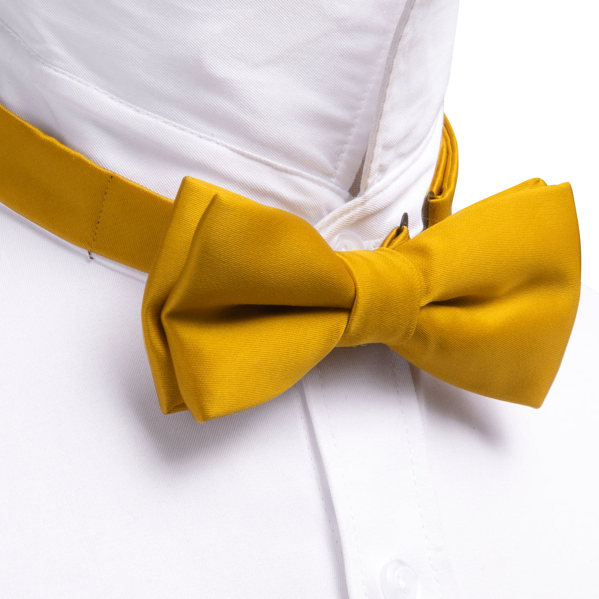 Golden Yellow Solid Kids Bow Tie Set bow ties - Sophisticated Gentlemen
