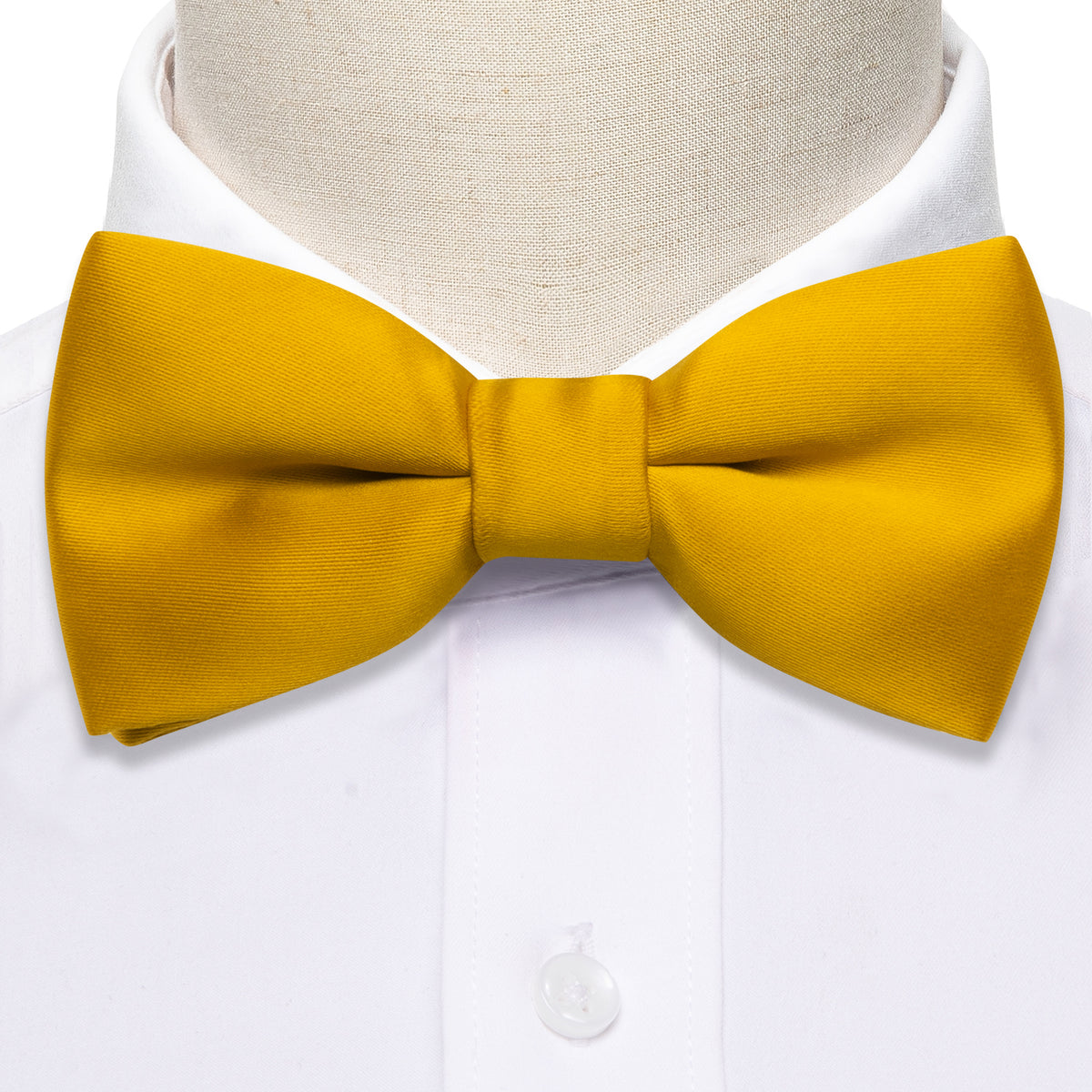 Golden Yellow Solid Kids Bow Tie Set bow ties - Sophisticated Gentlemen