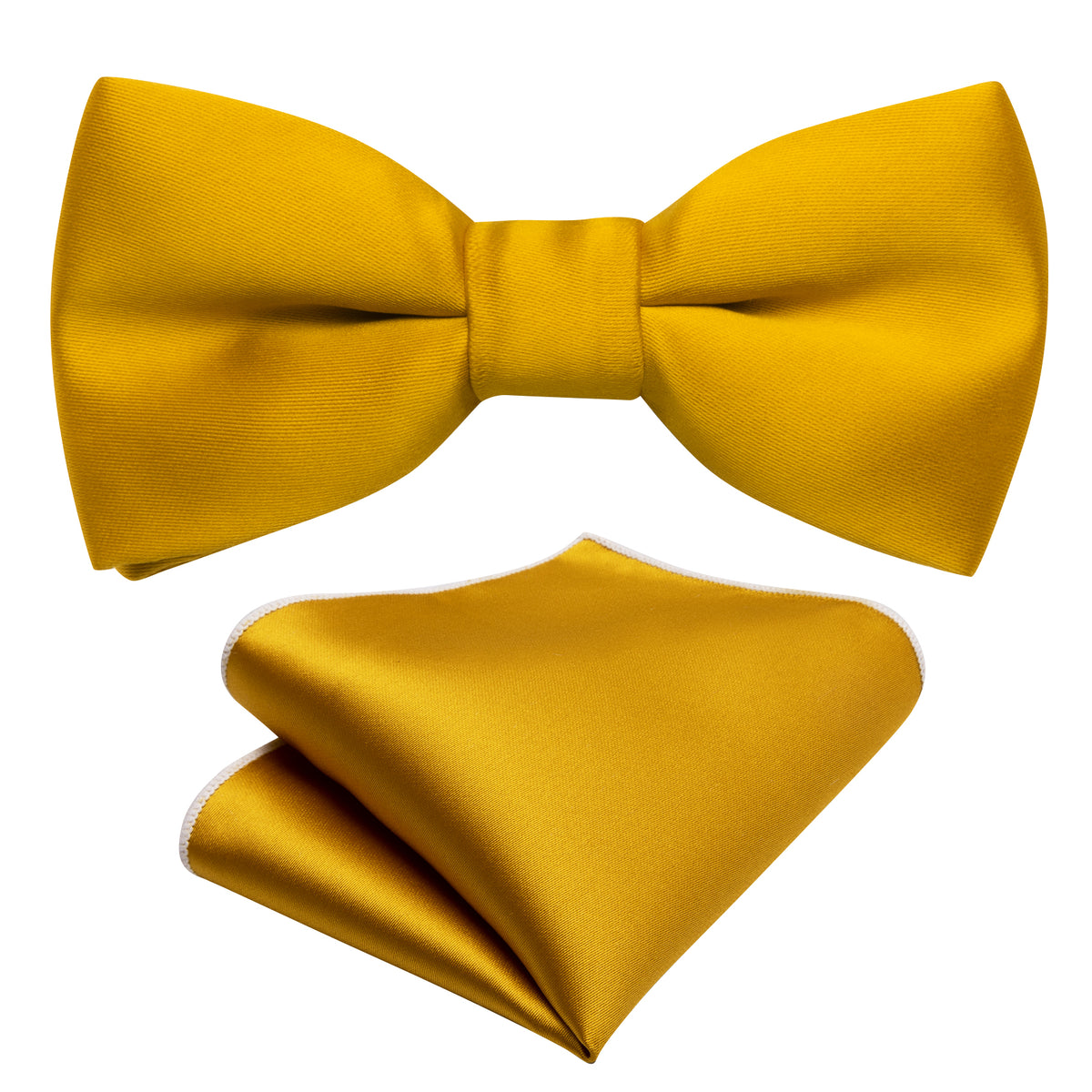 Golden Yellow Solid Kids Bow Tie Set bow ties - Sophisticated Gentlemen