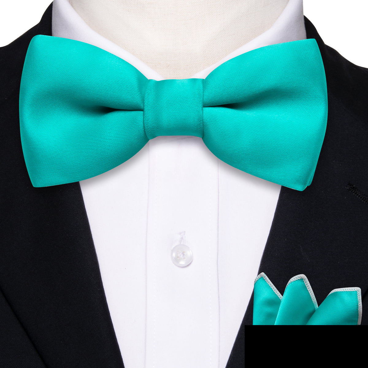 Aqua Solid Kids Bow Tie Set bow ties - Sophisticated Gentlemen